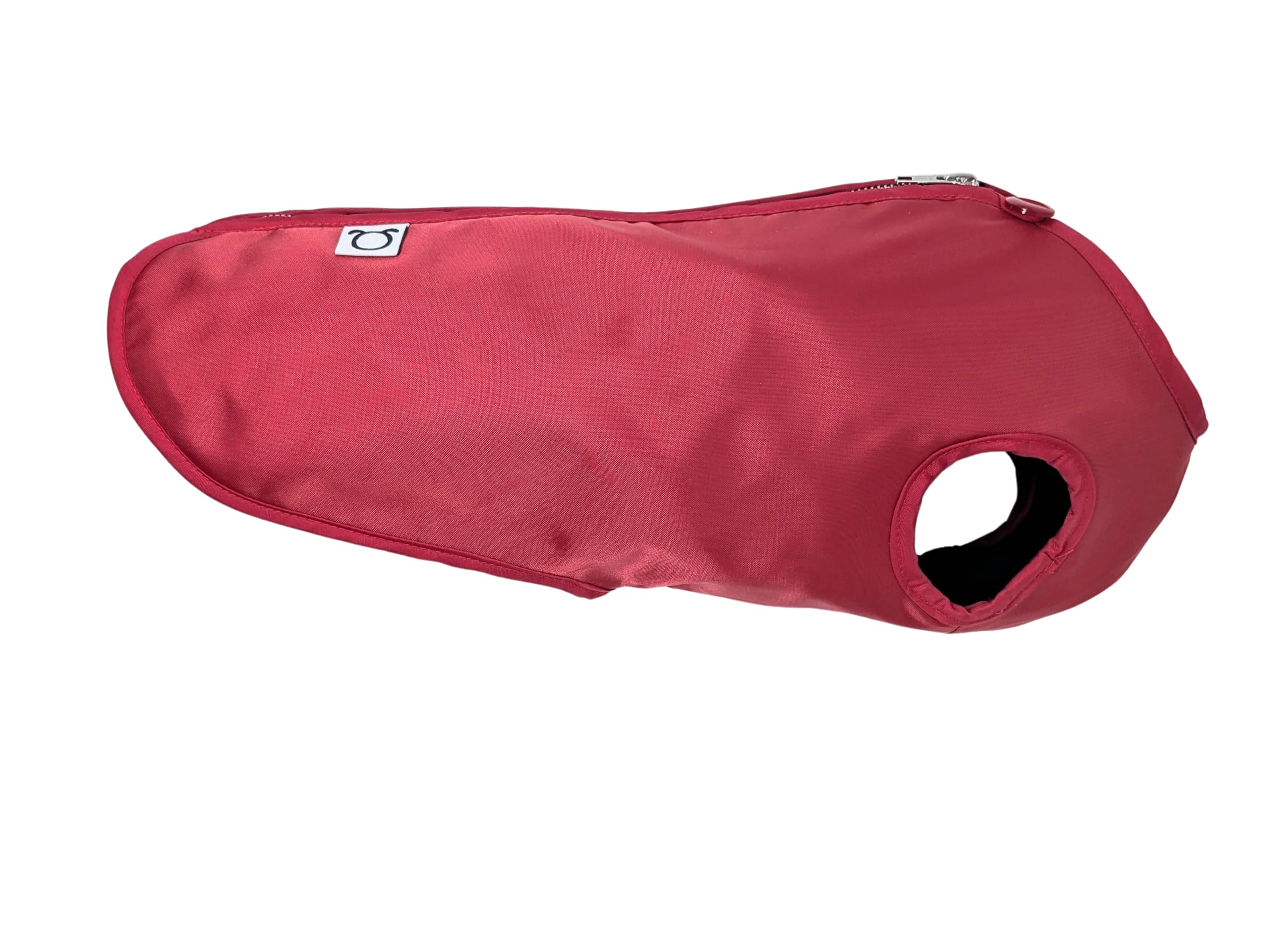 Doggie Coats Waterproof Fleece Lined Dog Raincoat, Dachshund Step In Design (Red, 18 inch)