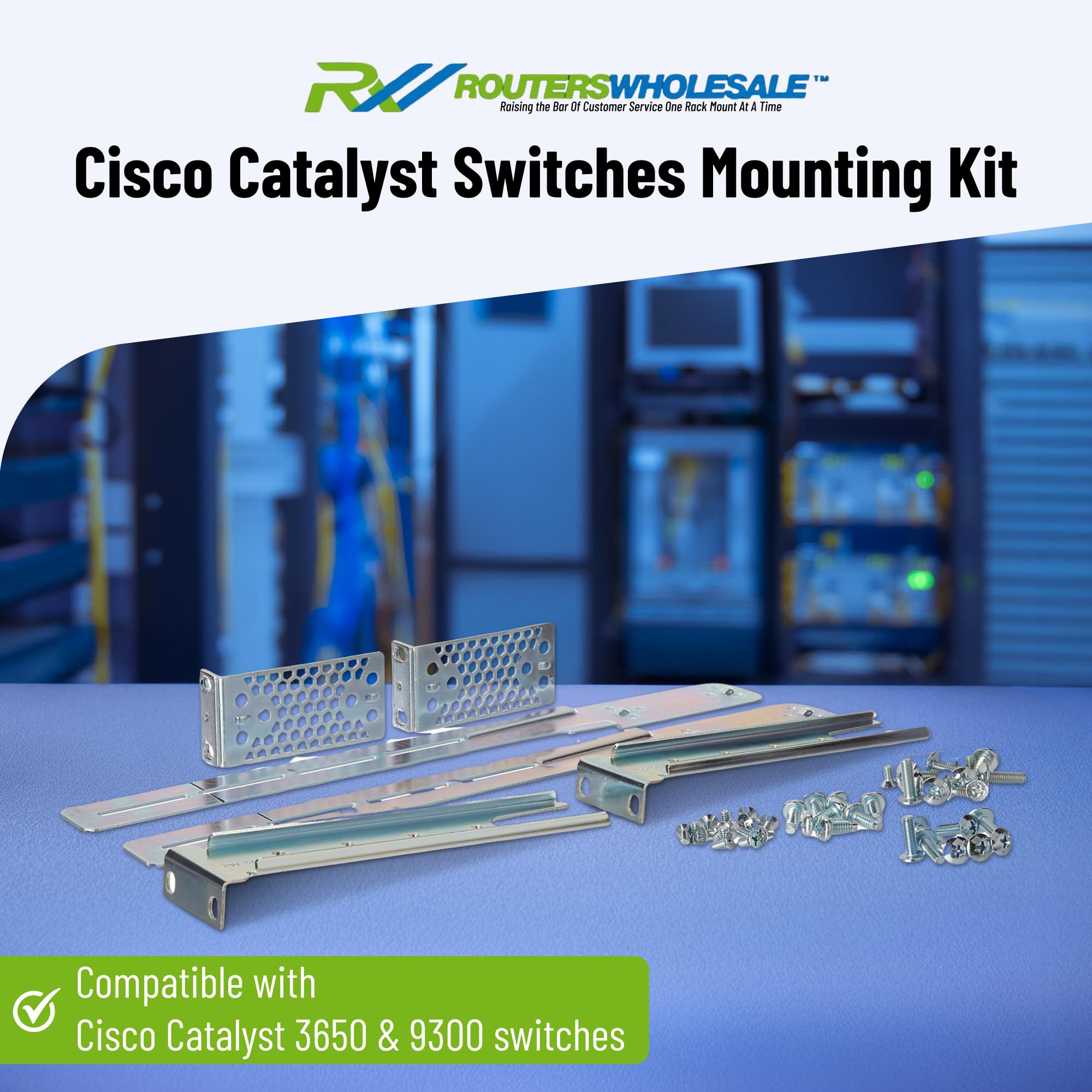 RW RoutersWholesale - Mounting Kit Compatible with Cisco Catalyst