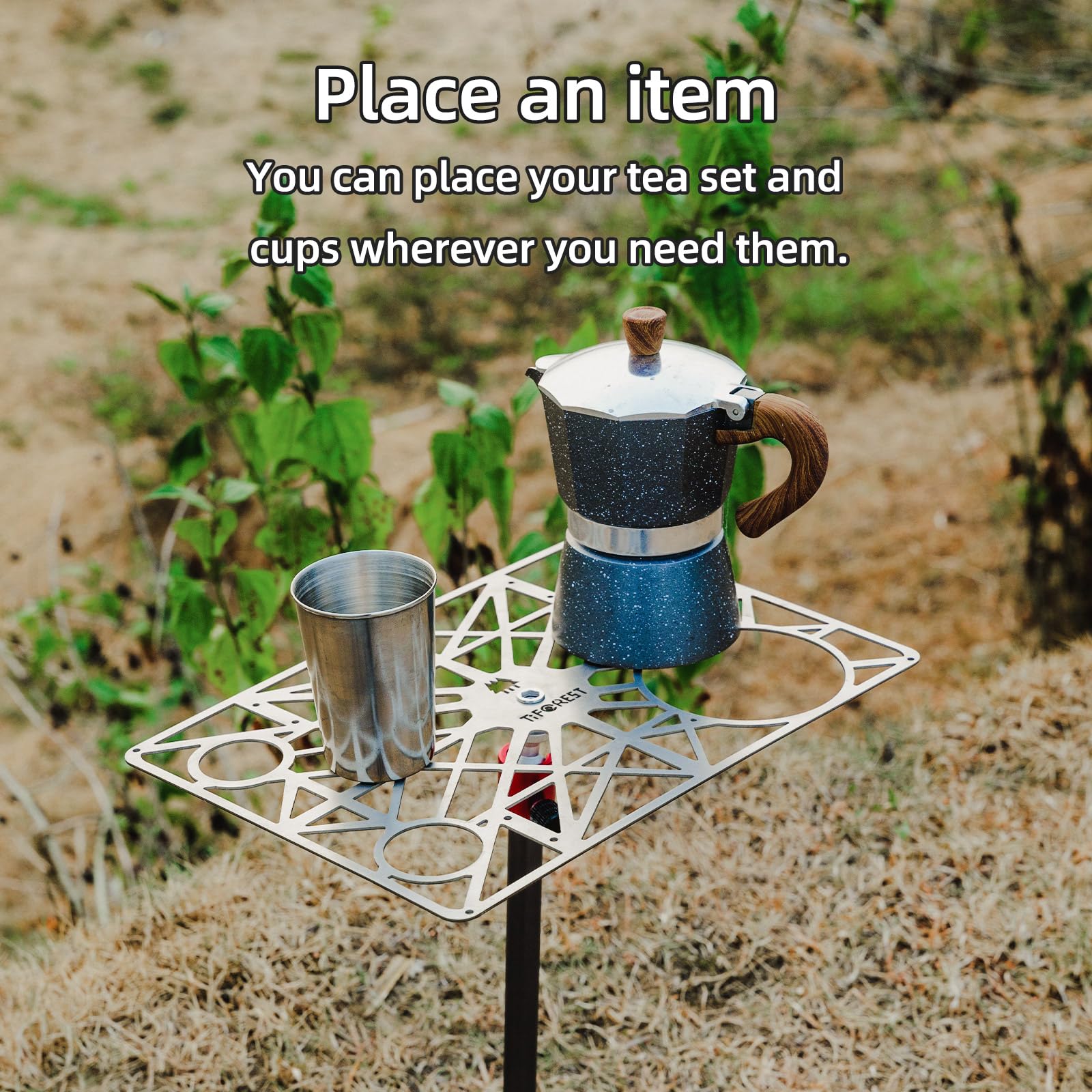 Amazon.com: TREKREVIVE UT200 Ultralight Camping Table, Titanium