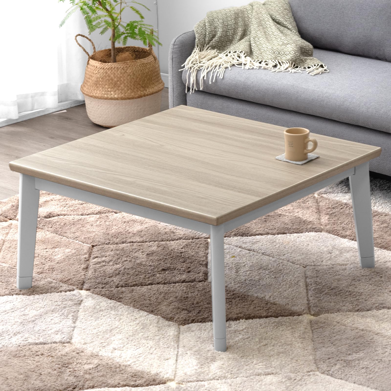 中古】ダンスのゲン こたつテーブル 120×80cm ナチュラル タンスのゲン