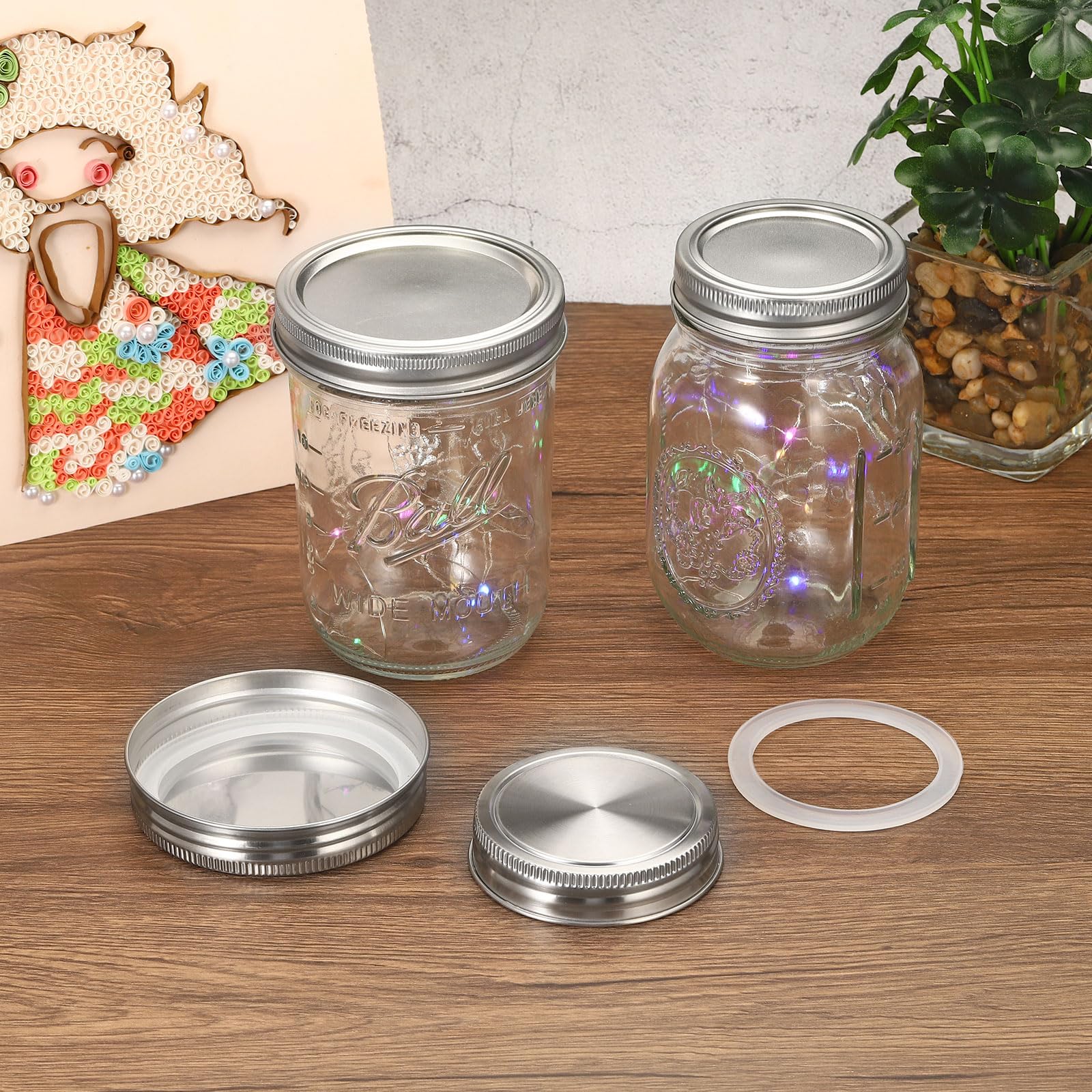 Fabrik preis 4oz 8oz 10oz 12oz 16oz 32oz Weithalsglas Einmach glas für Jam Canni