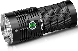 Sofirn Q8 Pro Rechargeable Flashlight 11000 Lumen, Super Bright Flashlight with 4 x CREE XHP50.2 LED, Max 400 Meters Beam Distance, Powerful Flashlight for Camping, Fishing, Emergency (Q8 pro-6500K)