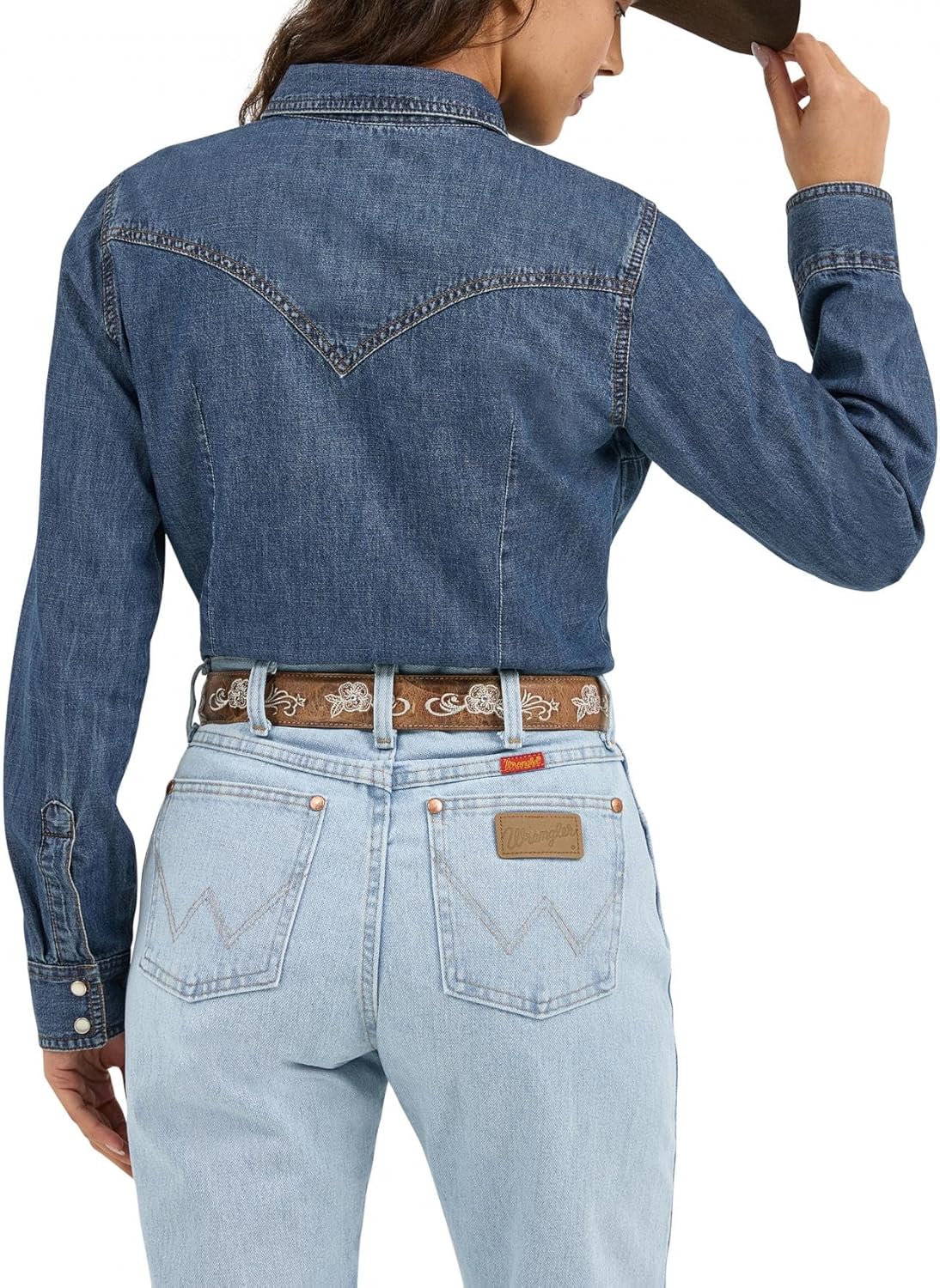 Wrangler Women's Denim Snap Shirt - Image 4