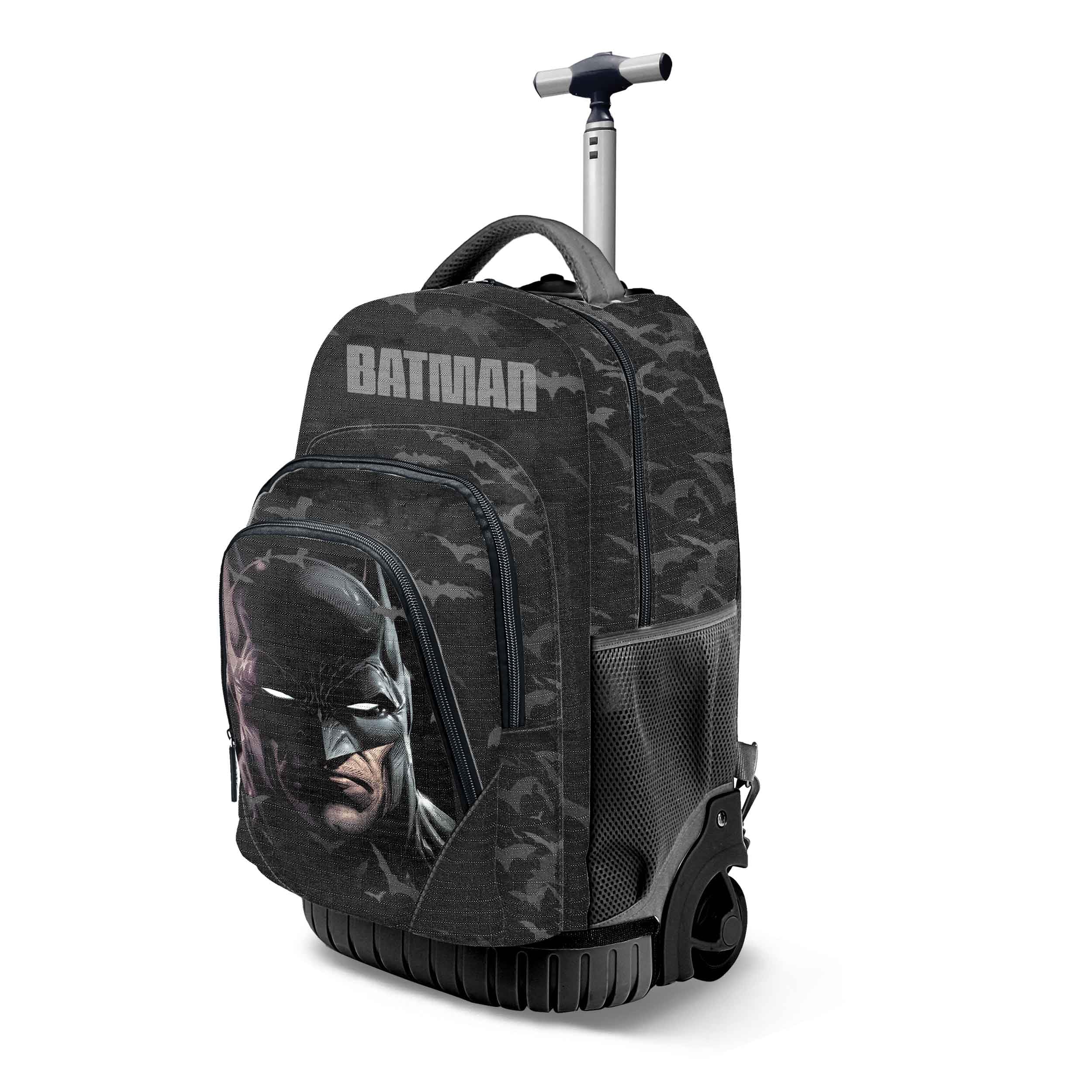 Karactermania Batman Face-Zaino Trolley GTS FAN, Nero, 32 x 47 cm, Capacità 39 L