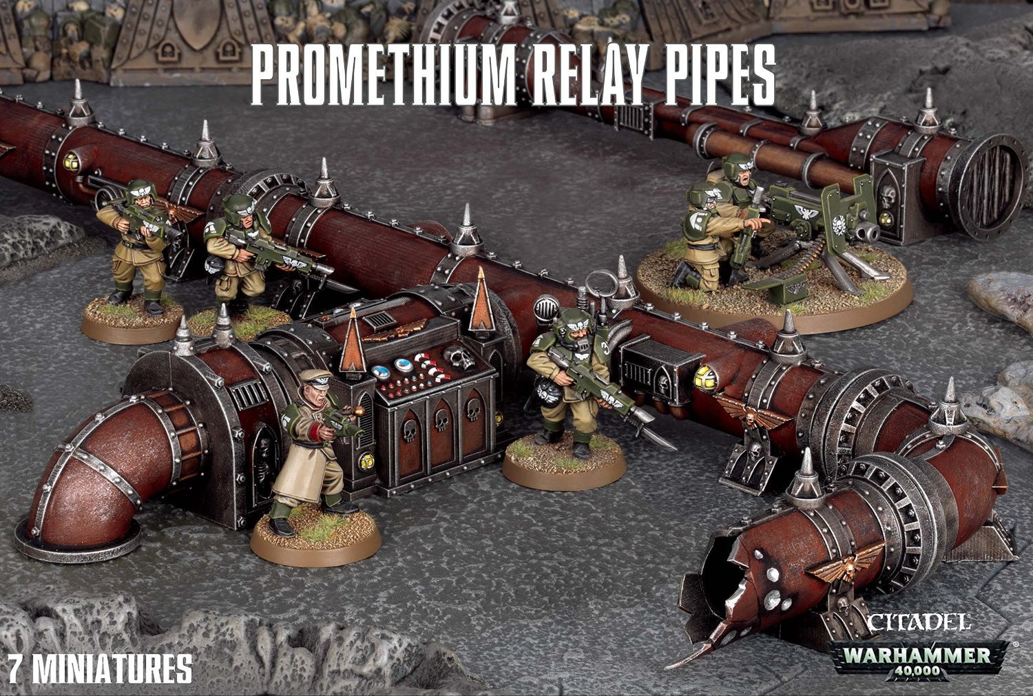 Games Workshop 99120199034" Warhammer 40,000" Scenery Promethium Relay Pipes