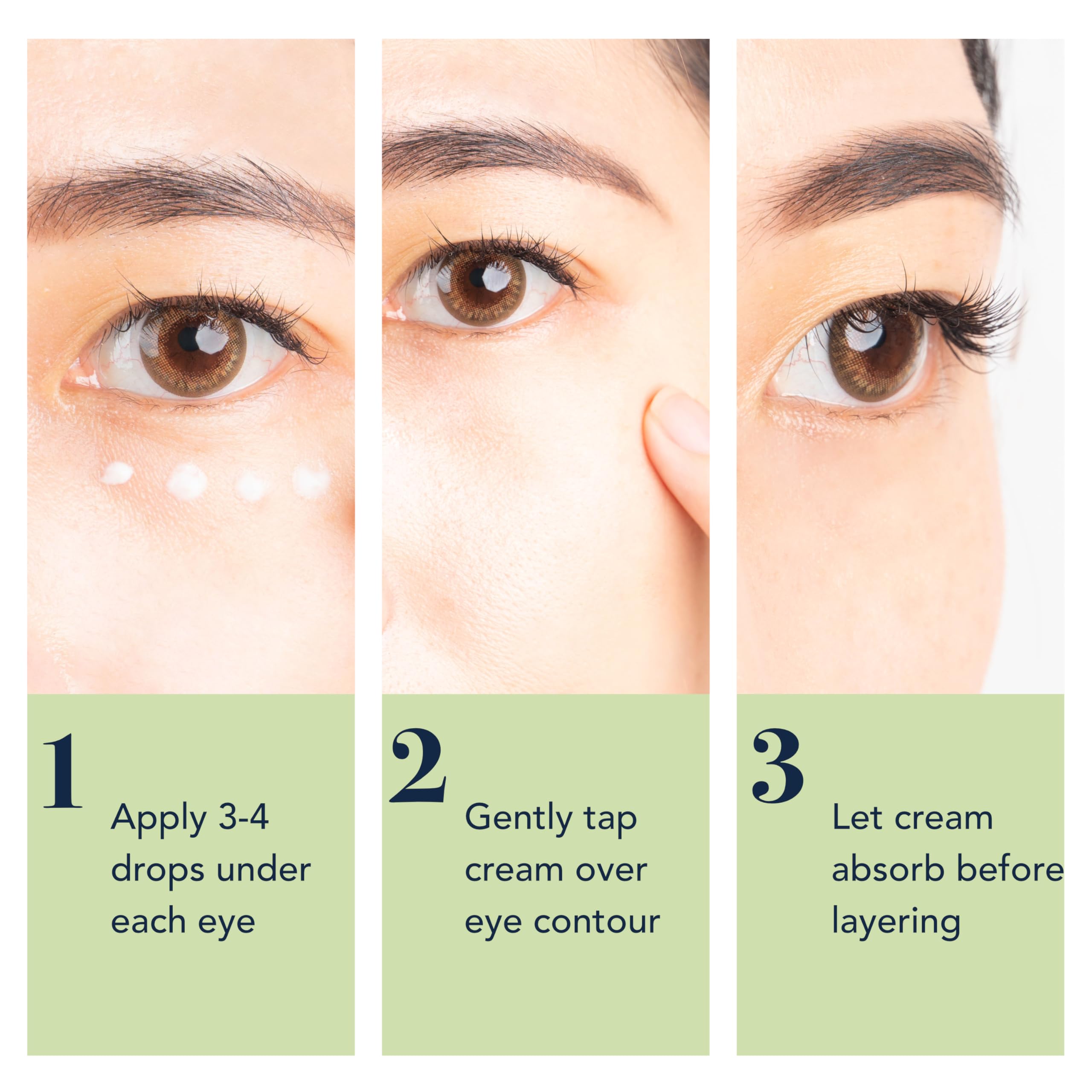 Crema coreana de ojos con cafeína con vitamina C para ojeras, 0.5 onzas líquidas, tratamiento para ojeras debajo de los ojos, crema antienvejecimiento para ojos hinchados 5