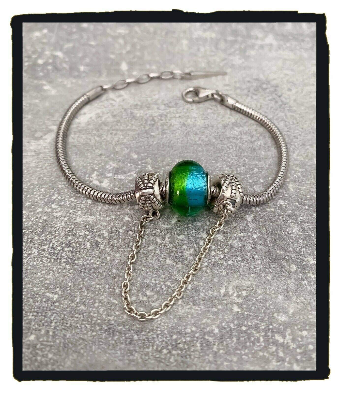 Bracciale con charm in argento rodiato 925/000