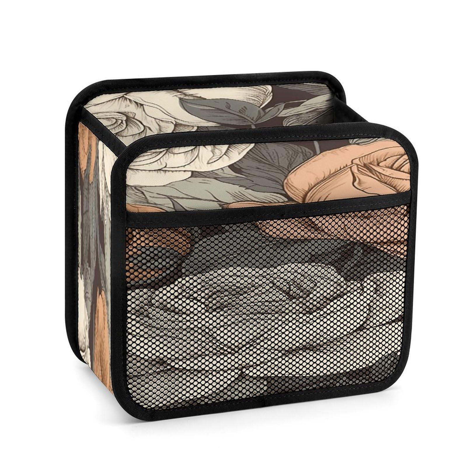 Btcowzrv Style A Hand Drawn Painting Car Seat Back Organizer, Pu Leather Hanging Backseat Car Organizer With Elastic Mesh Pocket, Storage Bag For Most Vehicles