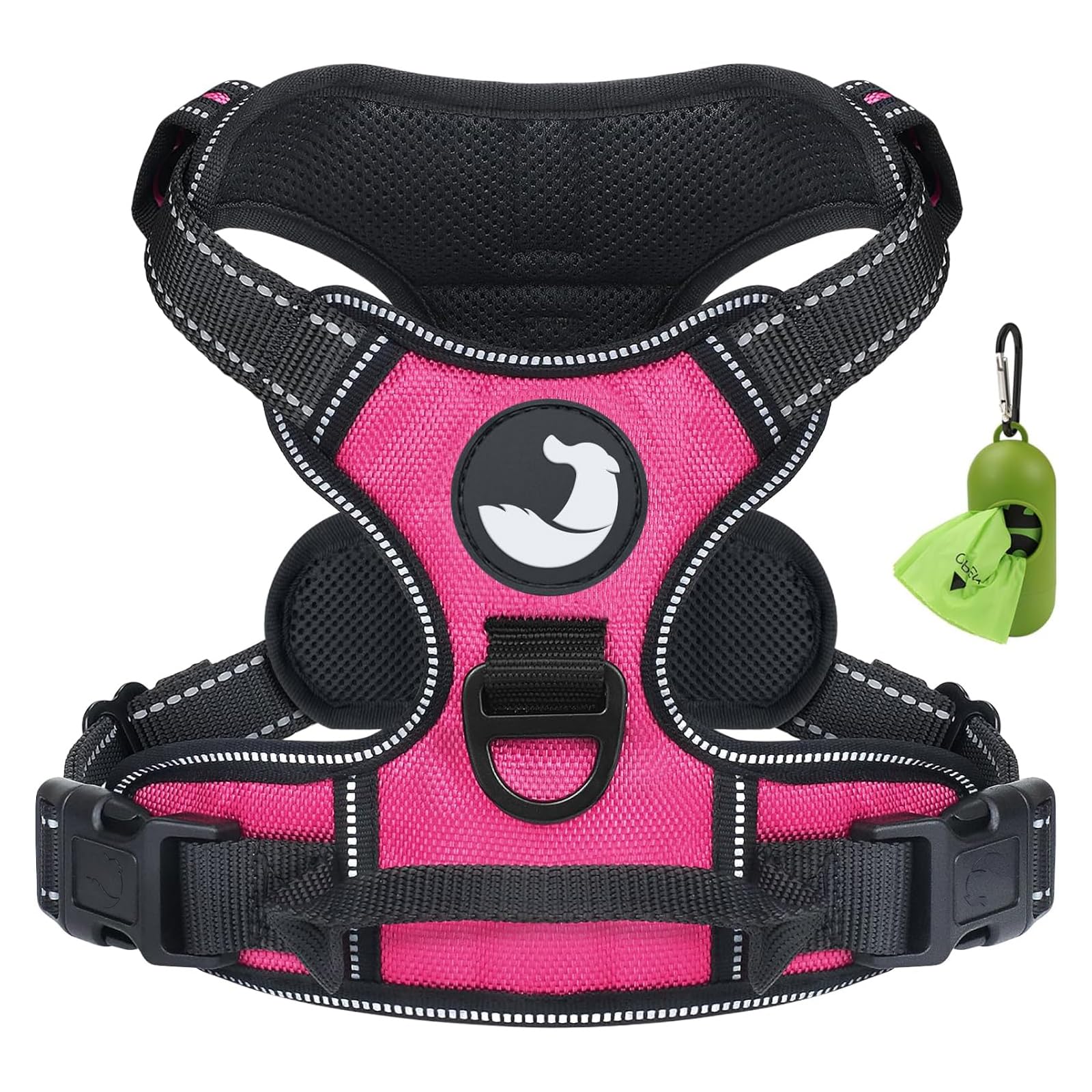 Joytale No Pull Dog Harness for Extra Large Dogs, Reflective Pet Vest with Front Clip, Adjustable Soft Padded Harnesses with Easy Control Handle for