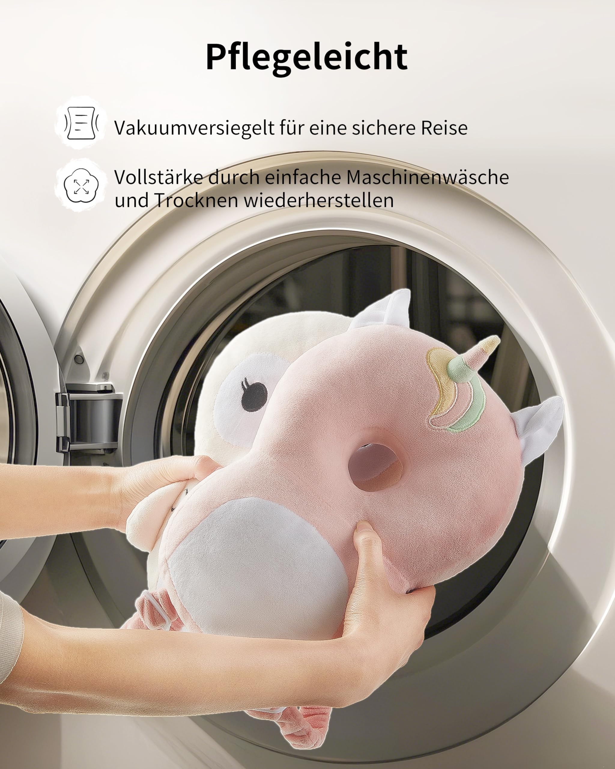 Fortella Baby Kopfschutz Rucksack mit Socken und Knieschonern, Atmungsaktiver Rückenbereich, mit Verstellbarem Trageriemen für 5-24 Monate, zum Krabbeln, Laufen Lernen und Kinderaktivitäten (Eule)