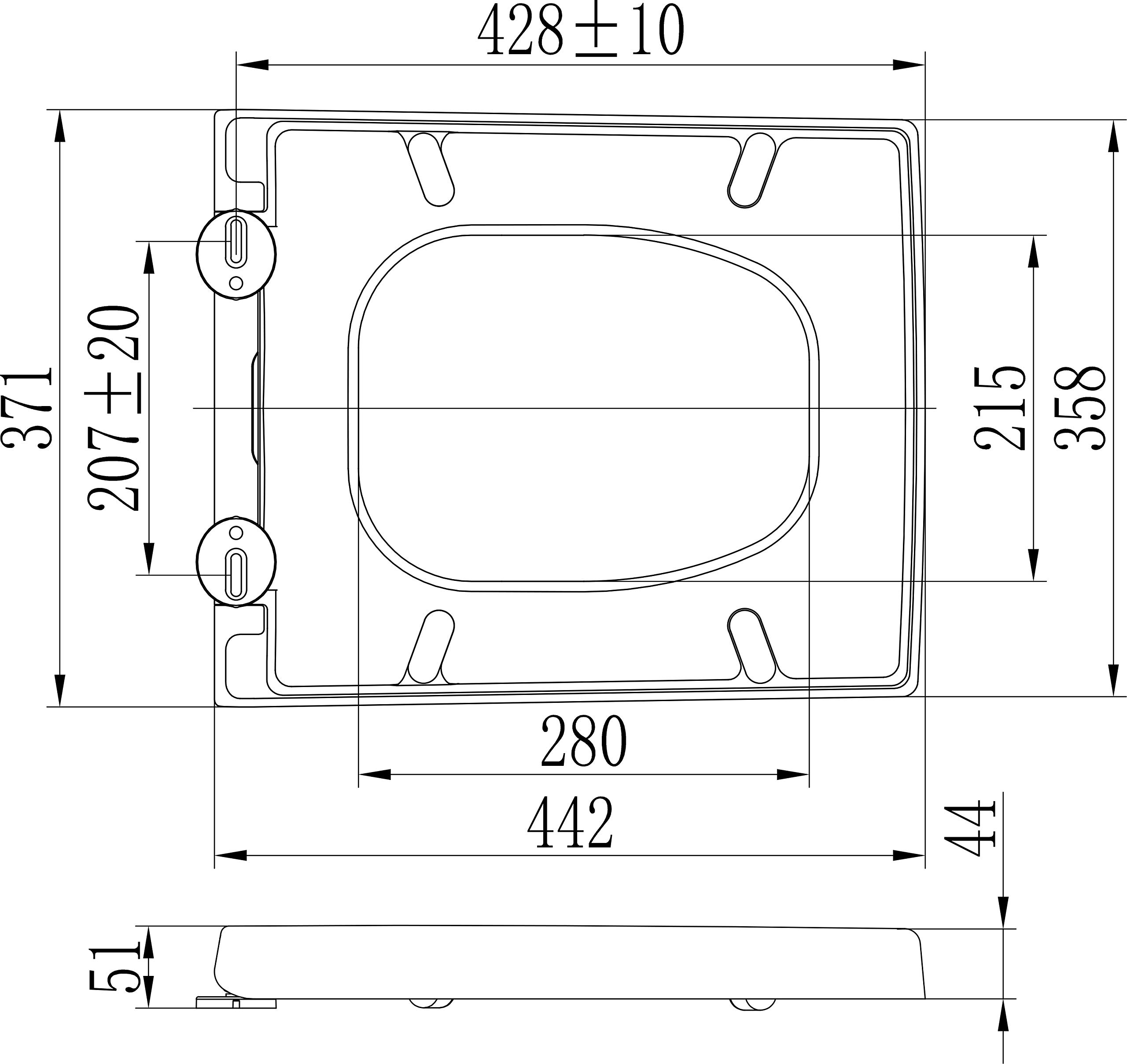 Grünblatt WC Sitz 515205 passend zu Duravit Vero, Absenkautomatik und abnehmbar zur Reinigung, Hochwertiges Material Duroplast, weiß
