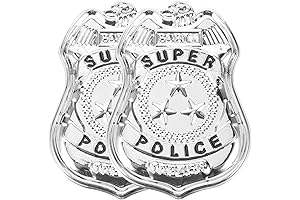 Yardwe Police Badge Pin Costume Accessory for Role Play Dress Up or Halloween