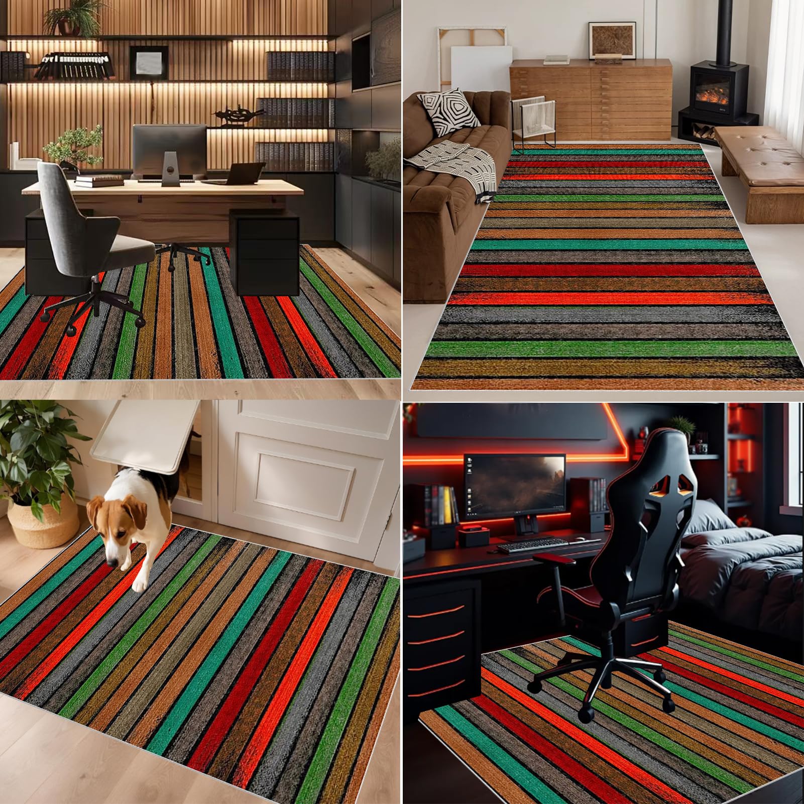 Alfombrilla para Silla de Oficina Protector de Suelo Alfombra Silla de Ordenador Gaming Antideslizante Silla Ruedas Alfombra Suelo Alfombra Silla Escritorio para Suelos Duros Laminado 120 x 150 cm