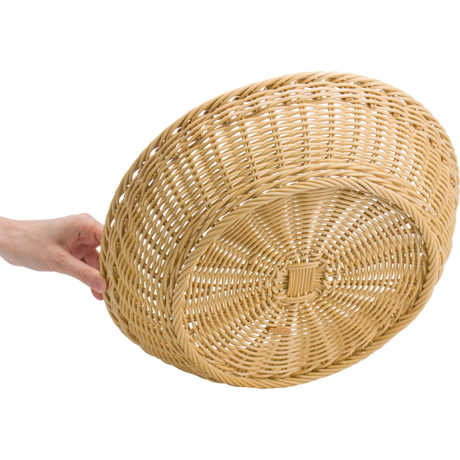 Saleen 2038900 - Cestino Rotondo, 37 x 9 cm, Colore: Beige