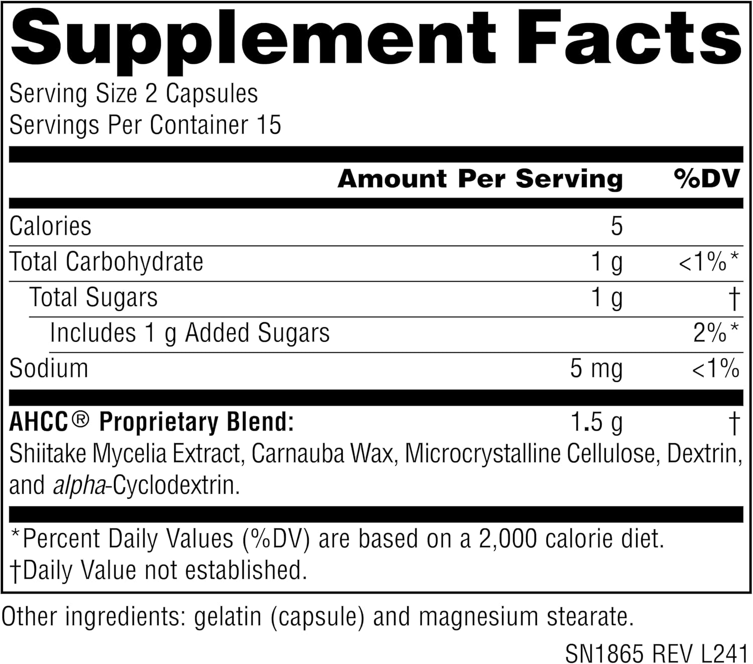 Source Naturals AHCC 750 mg Increases Natural Killer Cell Activity* - 750 mg - 30 Capsules