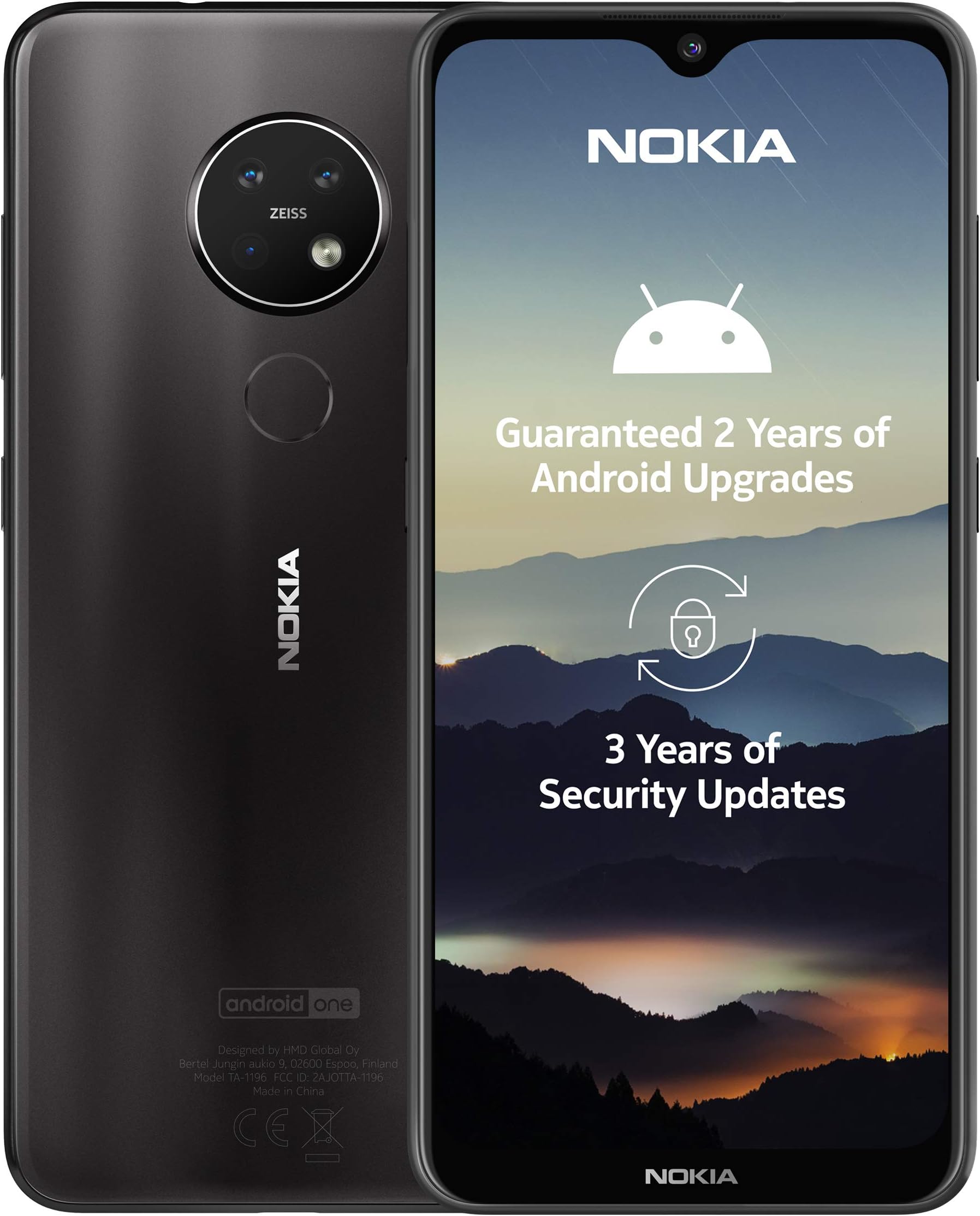 7.2 6.3 Inch Android UK SIM-Free Smartphone with 4 GB RAM and 64 GB Storage (Dual Sim) – Charcoal