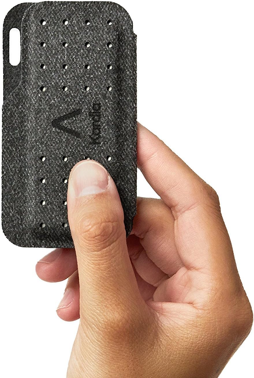 AliveCor® Kardia Mobile Carry Pod Carrying Case | Travel Case Features Magnetic Closure to Keep Kardia Device Safe On-the-Go | Fits in Pocket or Purse or Attaches to Keyring
