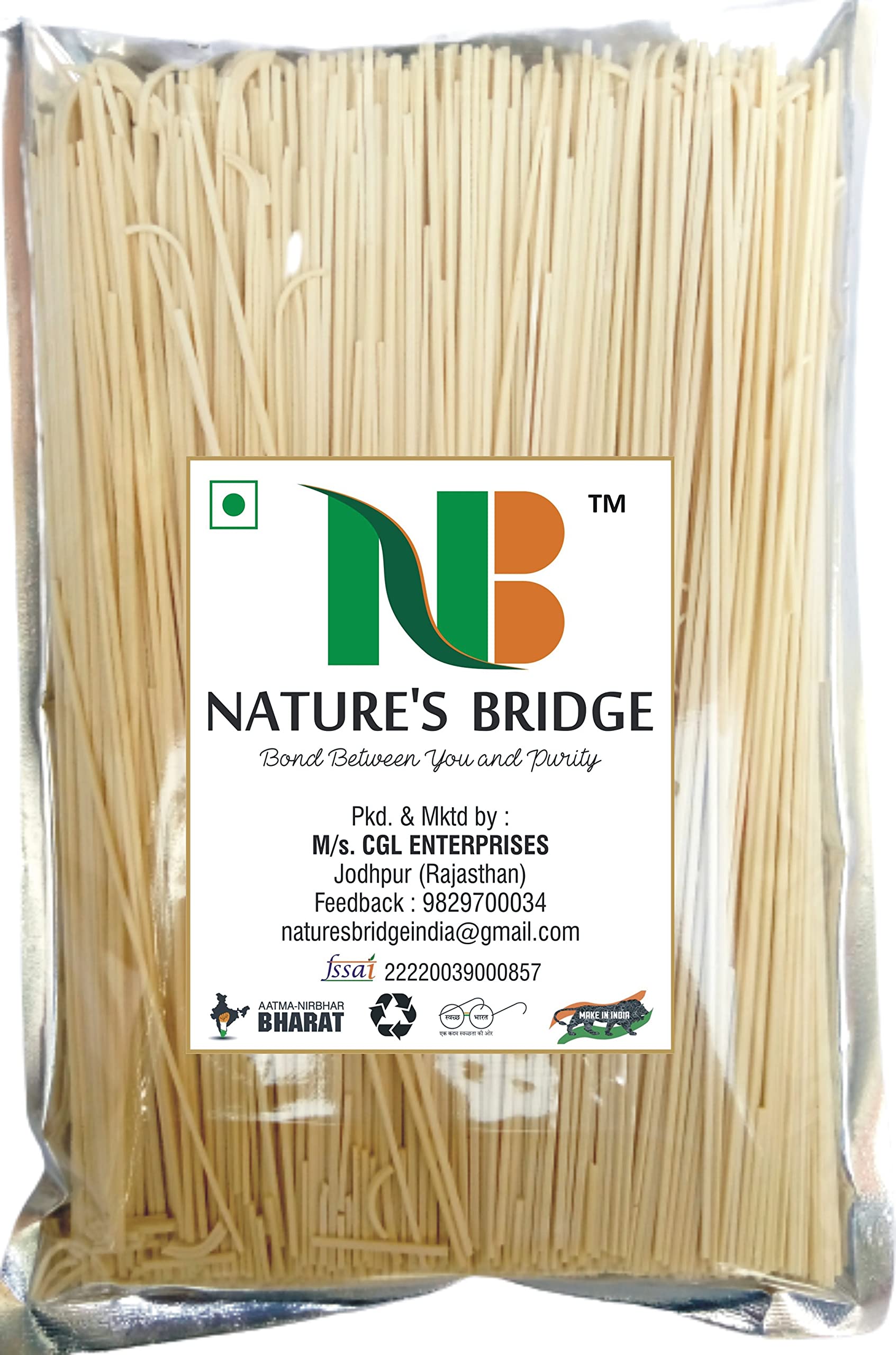 Nature's Bridge Noodles | Chowmin Noodles | Vegetarian Hakka Noodles | Instant Noodles - 900 grams