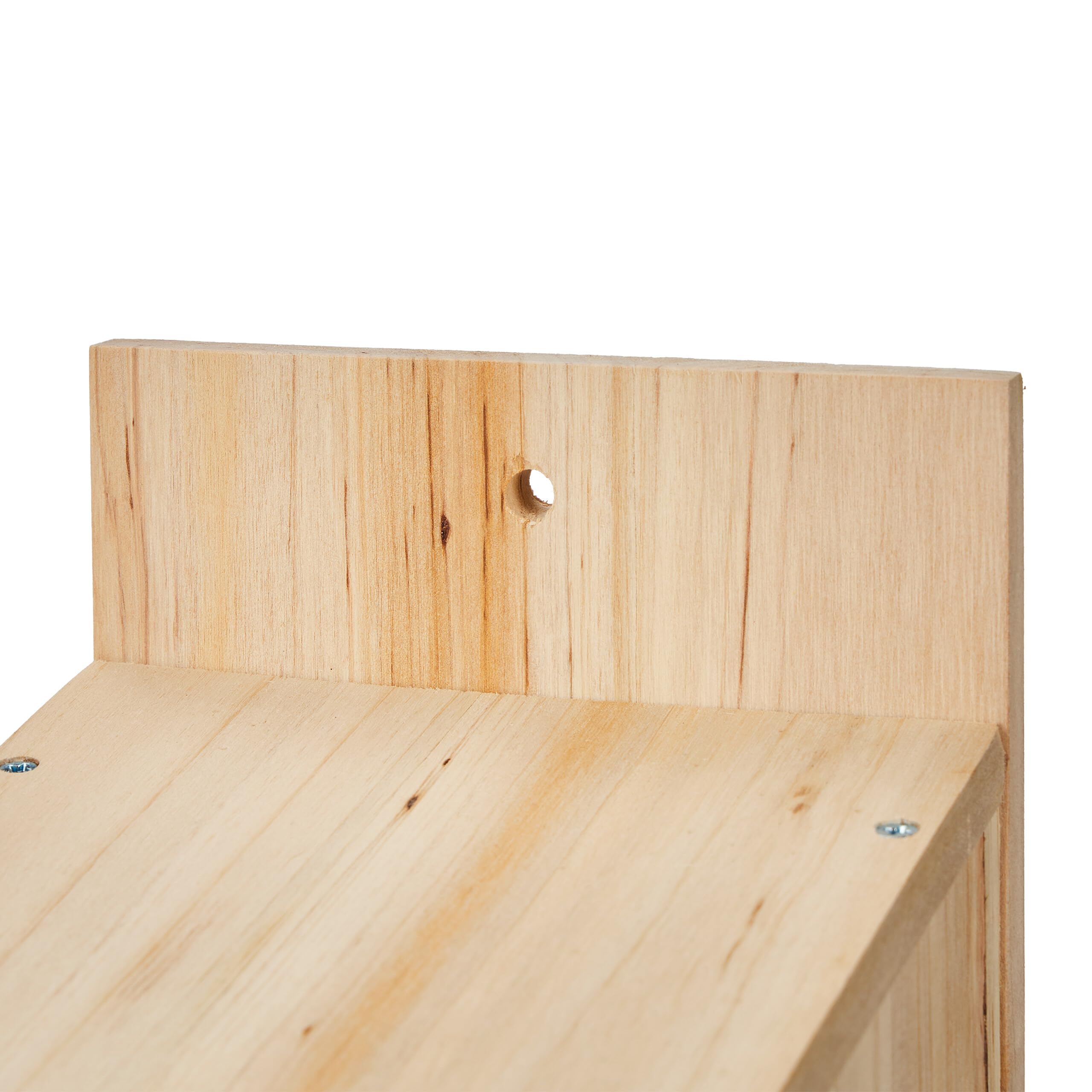 Relaxdays Casa per Uccellini, Casetta Nido in Kit in Legno, da Appendere, Sportello con Foro, HLP 23x14x18 cm, Naturale, 23 x 14 x 18 cm