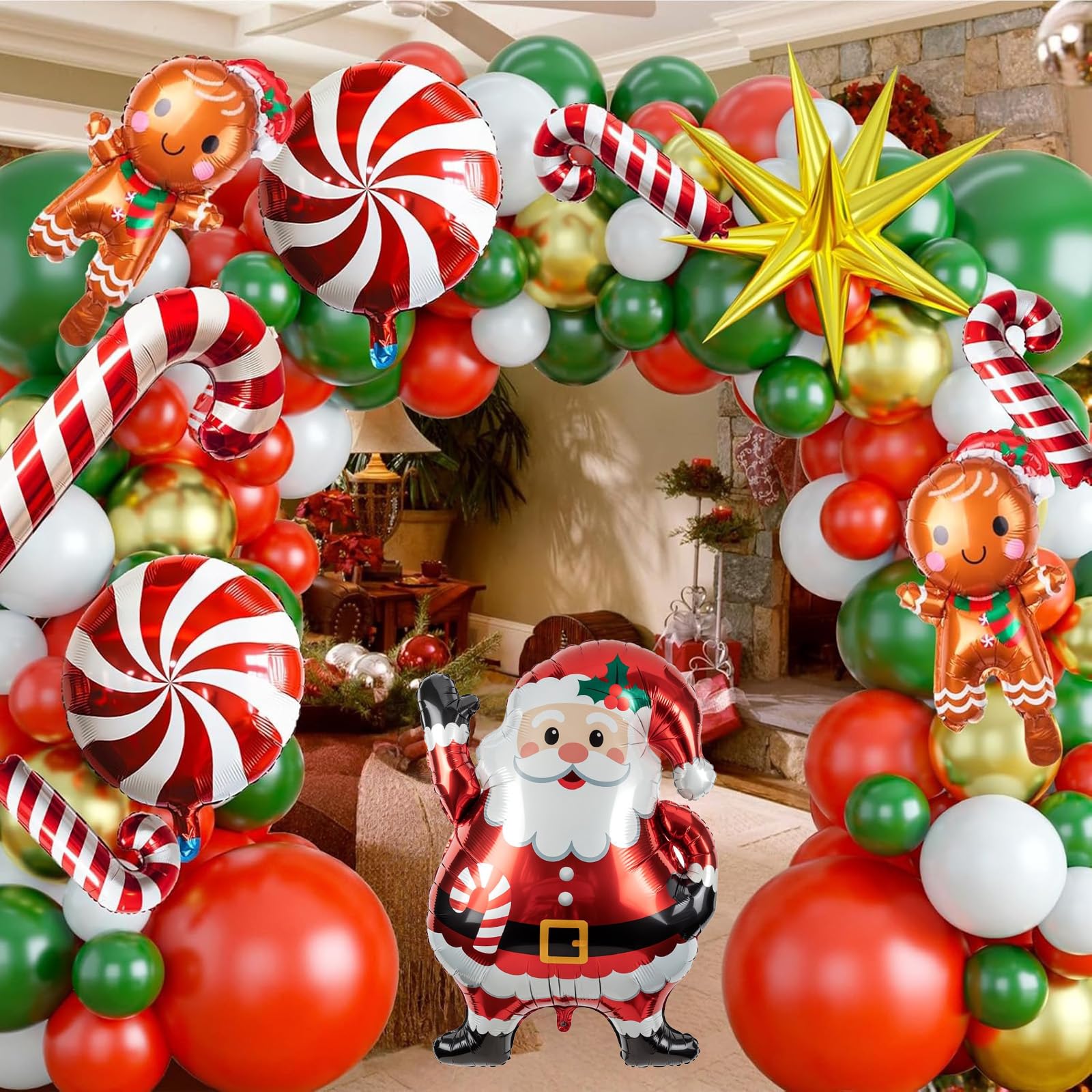 Amazon | クリスマスバルーン ガーランドアーチキット 113個パック