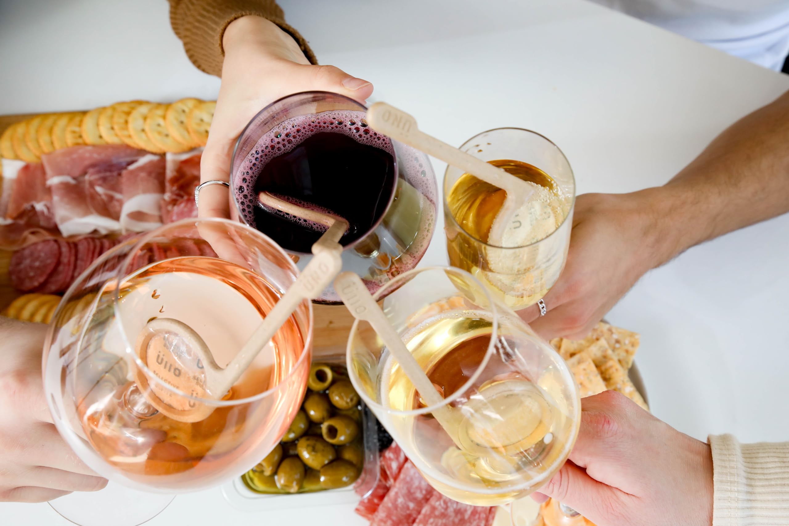 Ullo Uno Lot de 10 baguettes purifiantes pour vin Élimine les sulfites et les histamines pour profiter du vin pur Ullo de niveau vignoble en déplacement