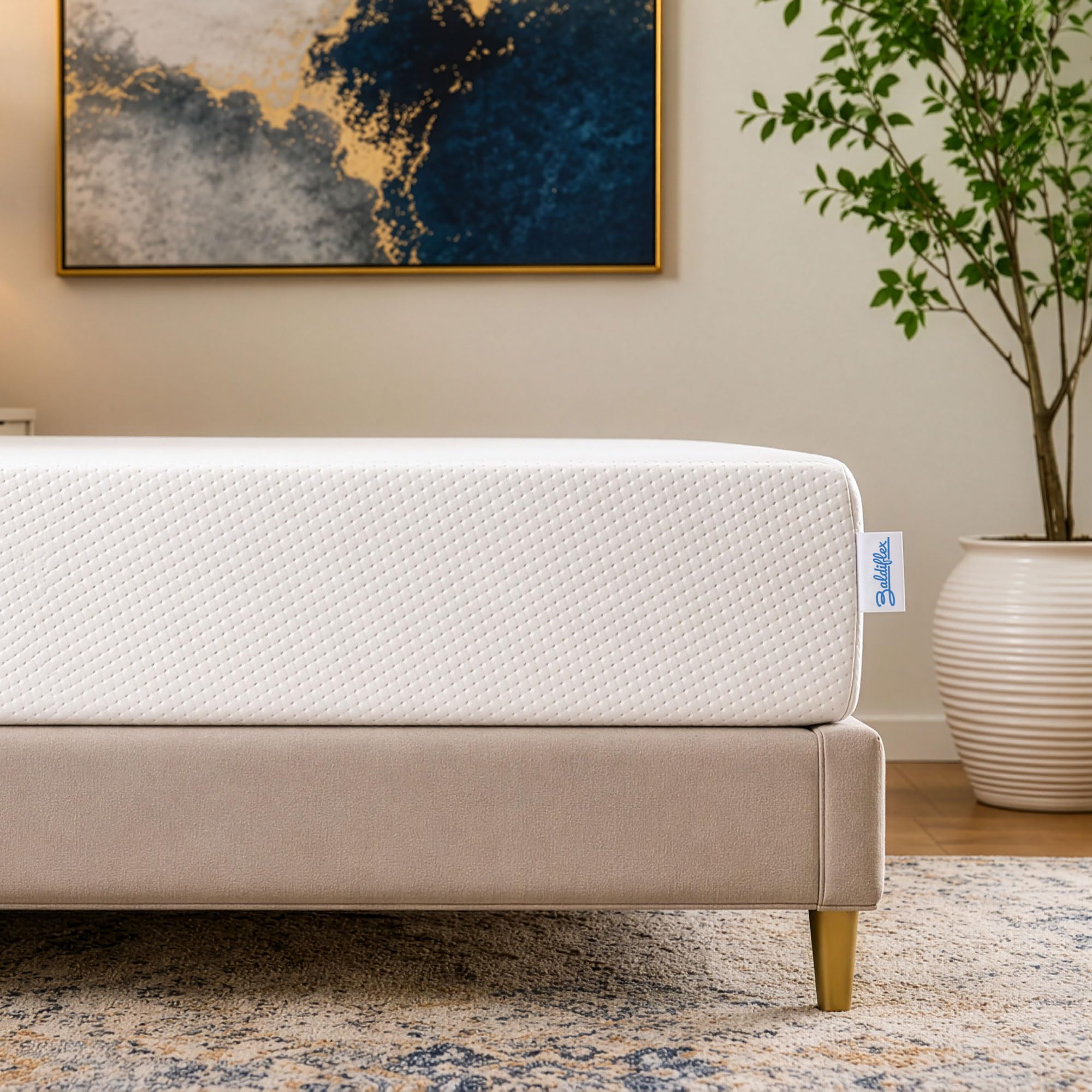 Baldiflex Emporio Materasso Memory Singolo 80x190x23 cm Wimbledon Top 7 Zone, Sfoderabile con Zip + Cuscino Omaggio