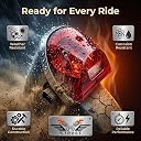VTRUST Red Tail Light Compatible for Bajaj Discover 135cc DTS-i (Old Model) Halogen Brake Light, OEM Performance, Corrosion Resistant & Premium Finish gallery image