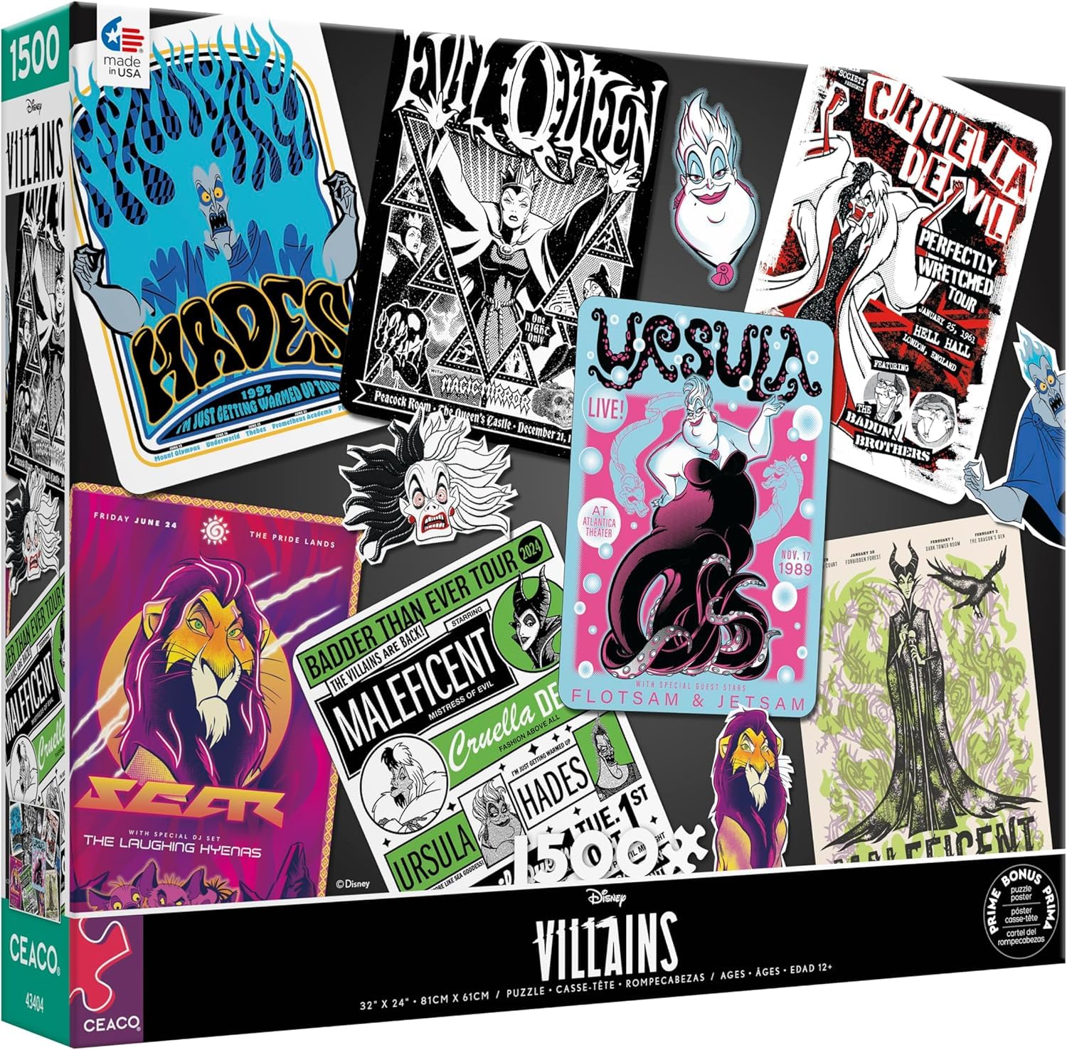 Ceaco Disney - Villains - Evergreen - 1500 elementów układanki