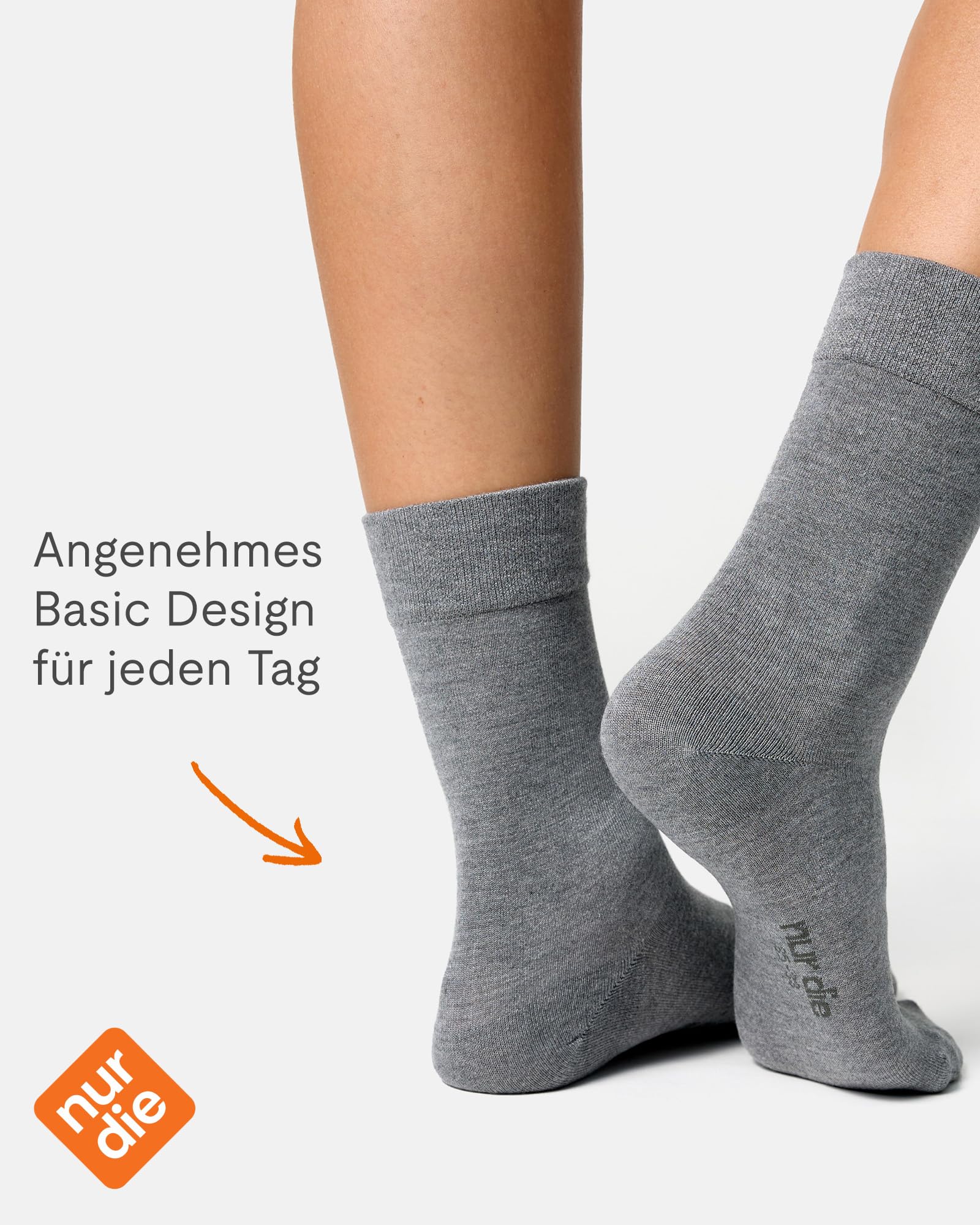 Nur Die skarpety Kobiety 2er Pack Bambus Komfort Socken Damen Weich Komfortbund Bambus-socke