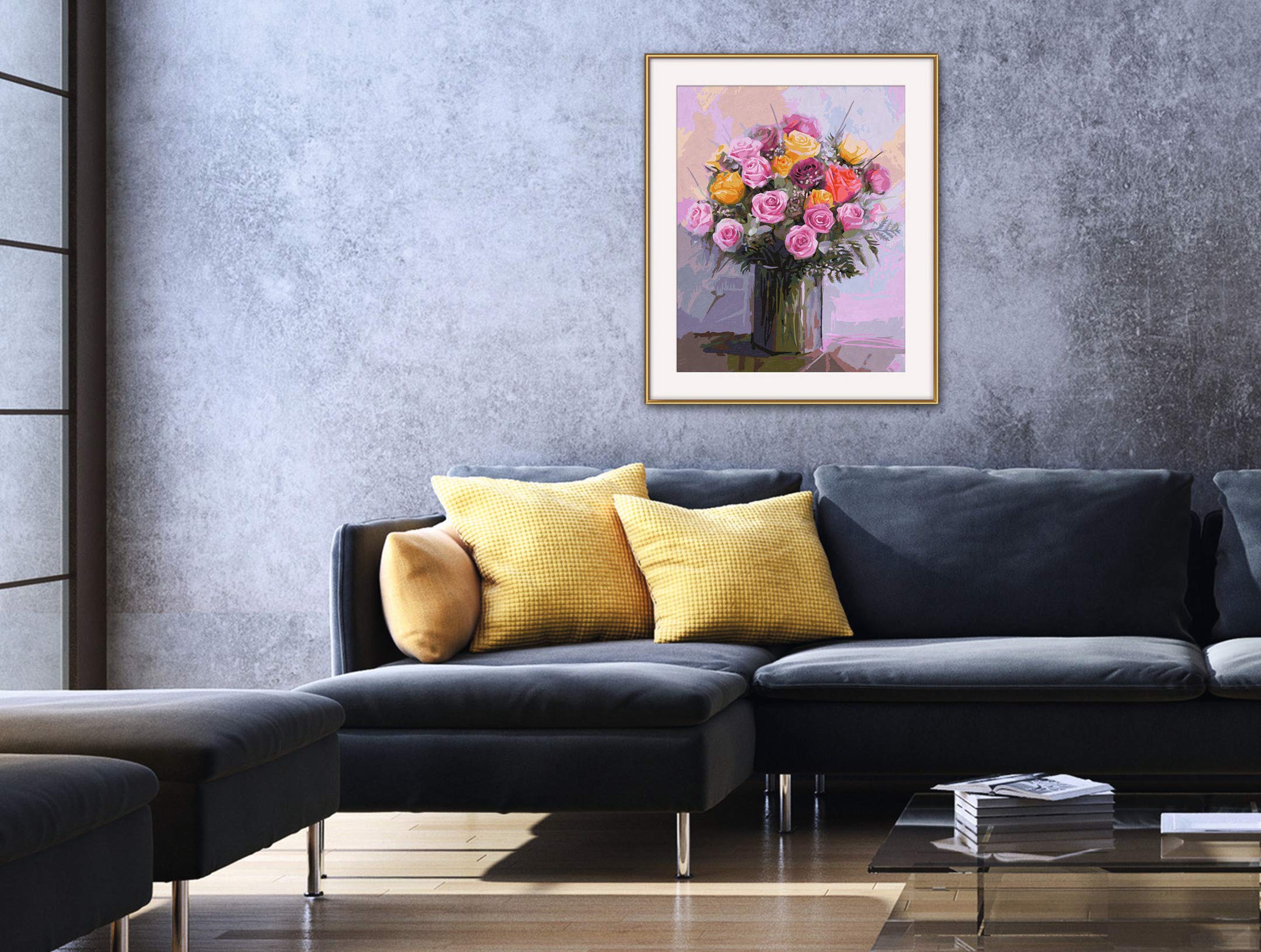 Malen Nach Zahlen 'Magie Des Mondes' Für Erwachsene - 40x50cm Leinwand Set