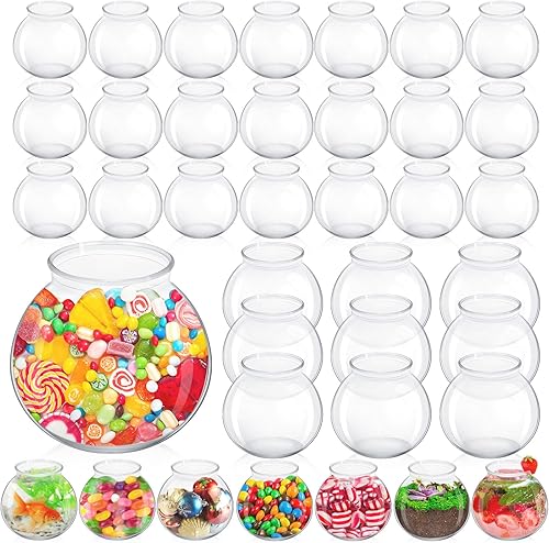 Rtteri Tazones de hiedra de plástico de 20 onzas para decoración del hogar, centro de mesa, accesorio de juego de carnaval, soporte para adornos,