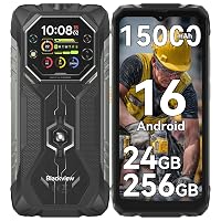 Blackview Android 16 Outdoor Handy für Baustelle & Camping, Smartphone a doppio schermo