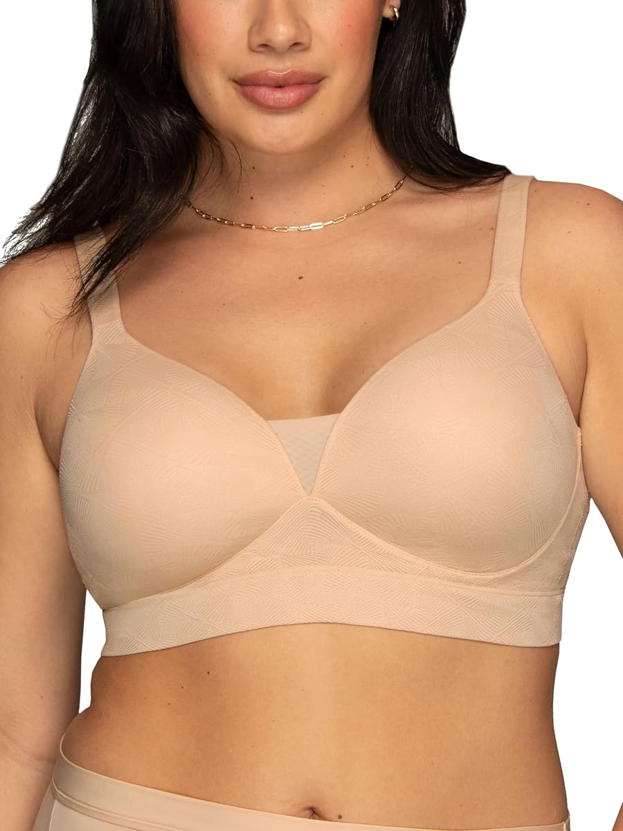 Sujetador sin aros de lujo transpirable Vanity Fair para mujer | Ligeras y aireadas, copas de cobertura total, sin aros | Tallas S-3xl