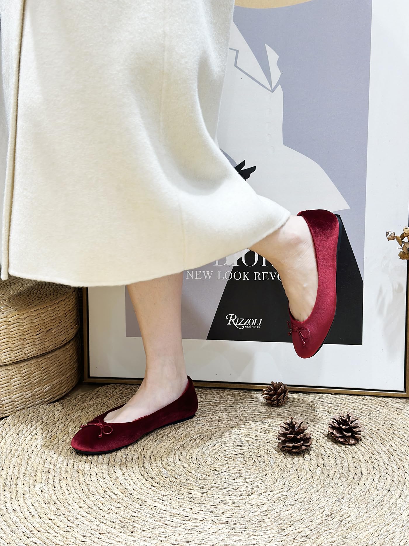 Feversole Women's Macaroon Colorful,Cojín de Espuma con Memoria Colorida Macaron para Mujer, diseño Plano Ante Suave