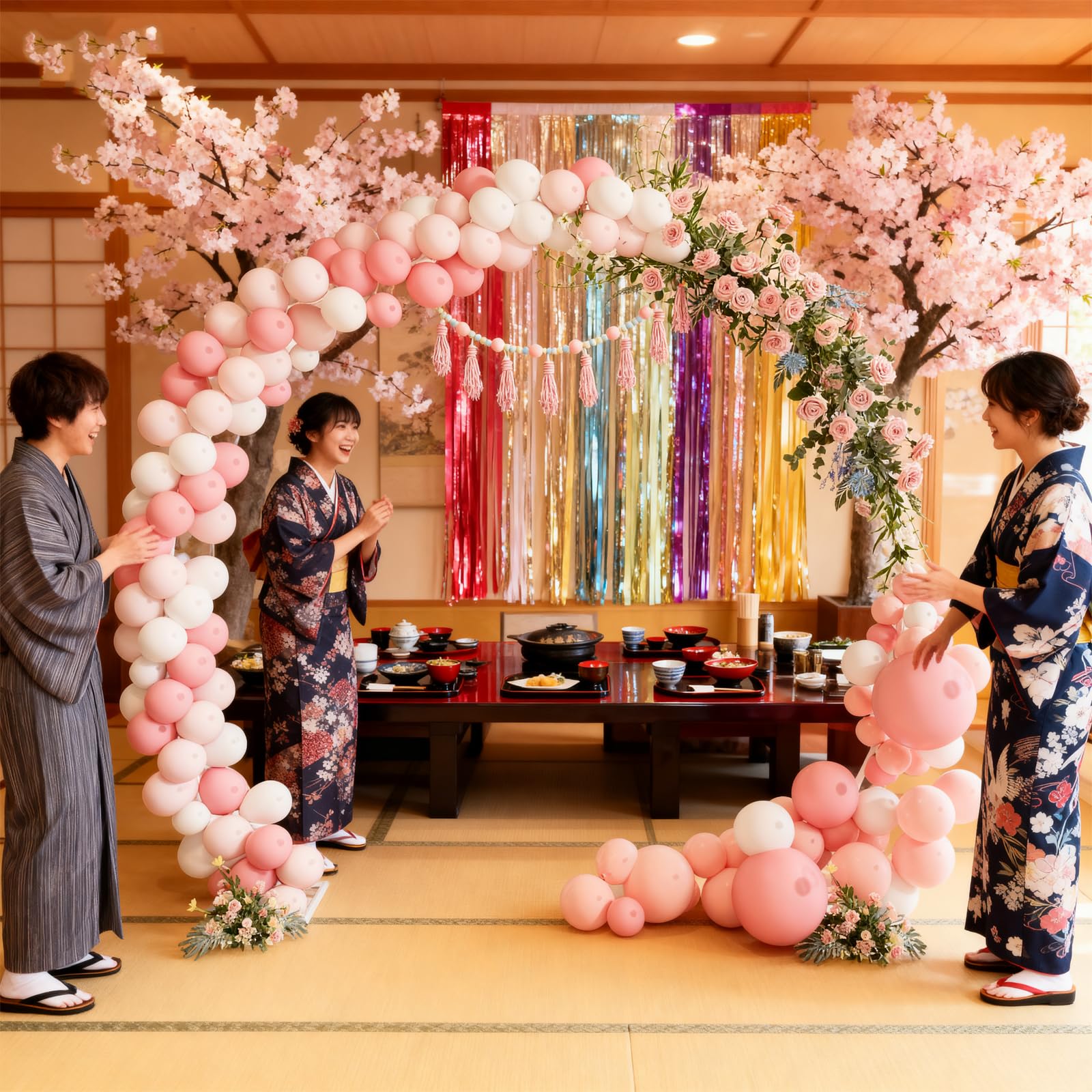 バルーンアーチ　フラワーアーチ Amazon.co.jp: YASICA フラワーアーチ バルーンアーチ 園芸 アーチ