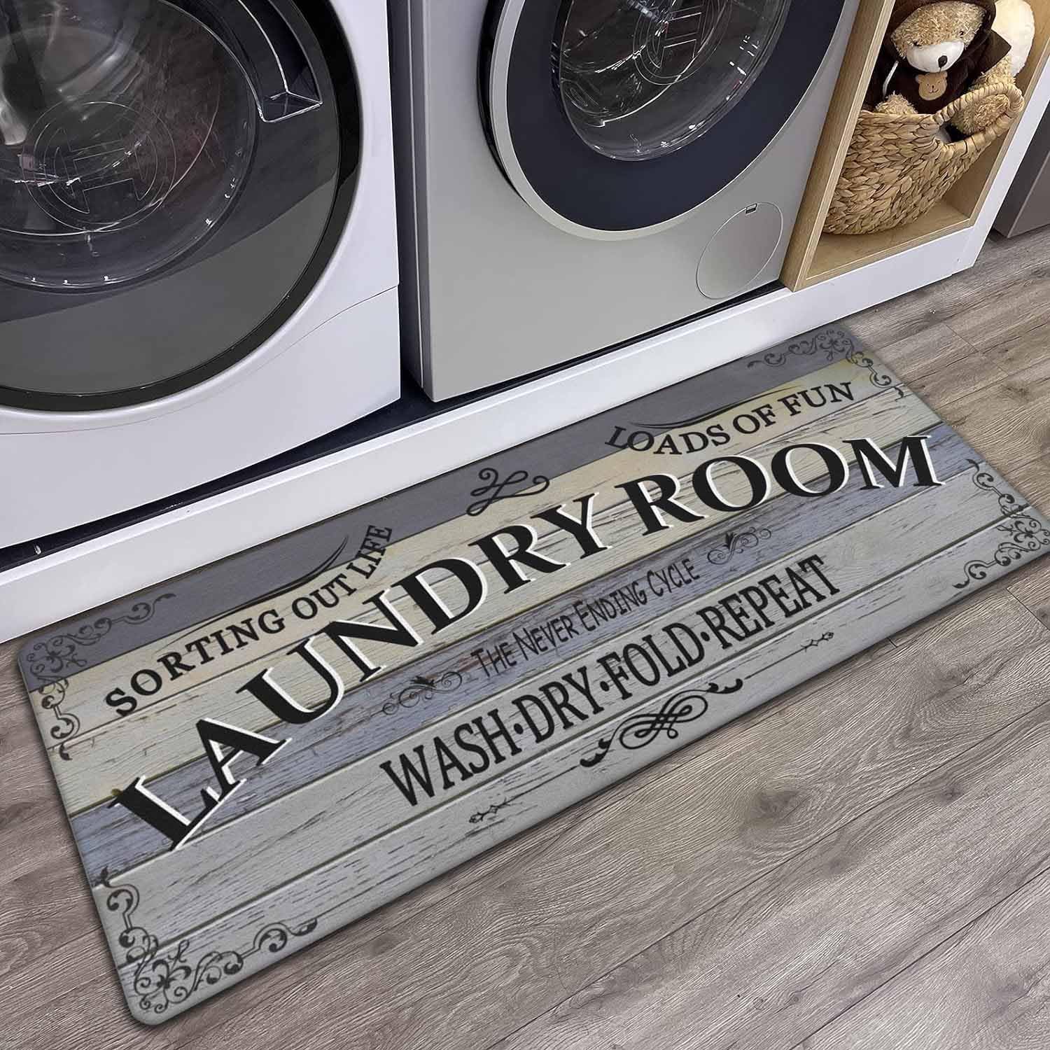 sdhinlwo Non Slip Laundry Room Rug