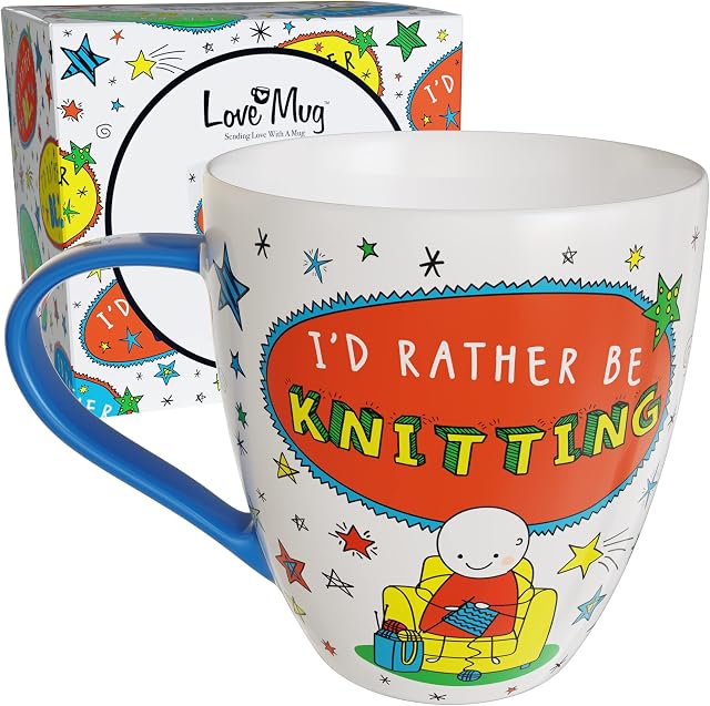 Love Mug: Knitting Mug and Knitting Coffee Mug, Gifts for Grandma and Sewing Gifts. Knitting Gifts and Christmas Gift for Knitters