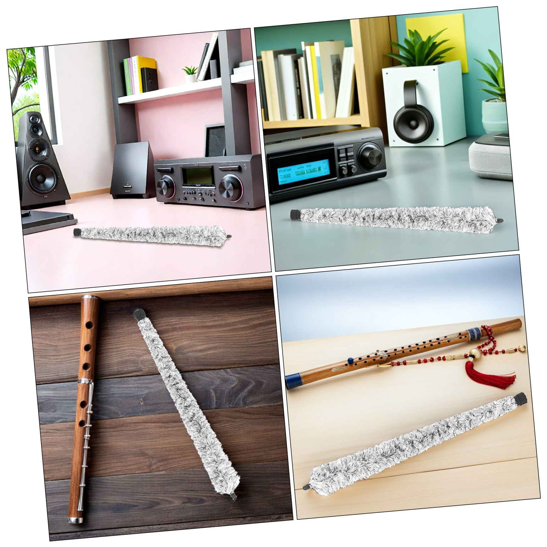 Mobestech 4pezzi Kit Di Pulizia Per Sassofono Contralto Di Spazzole Per Pulizia Degli Strumenti Musicali Per Interni Dello Strumento Manutenzione Quotidiana Per Prestazioni