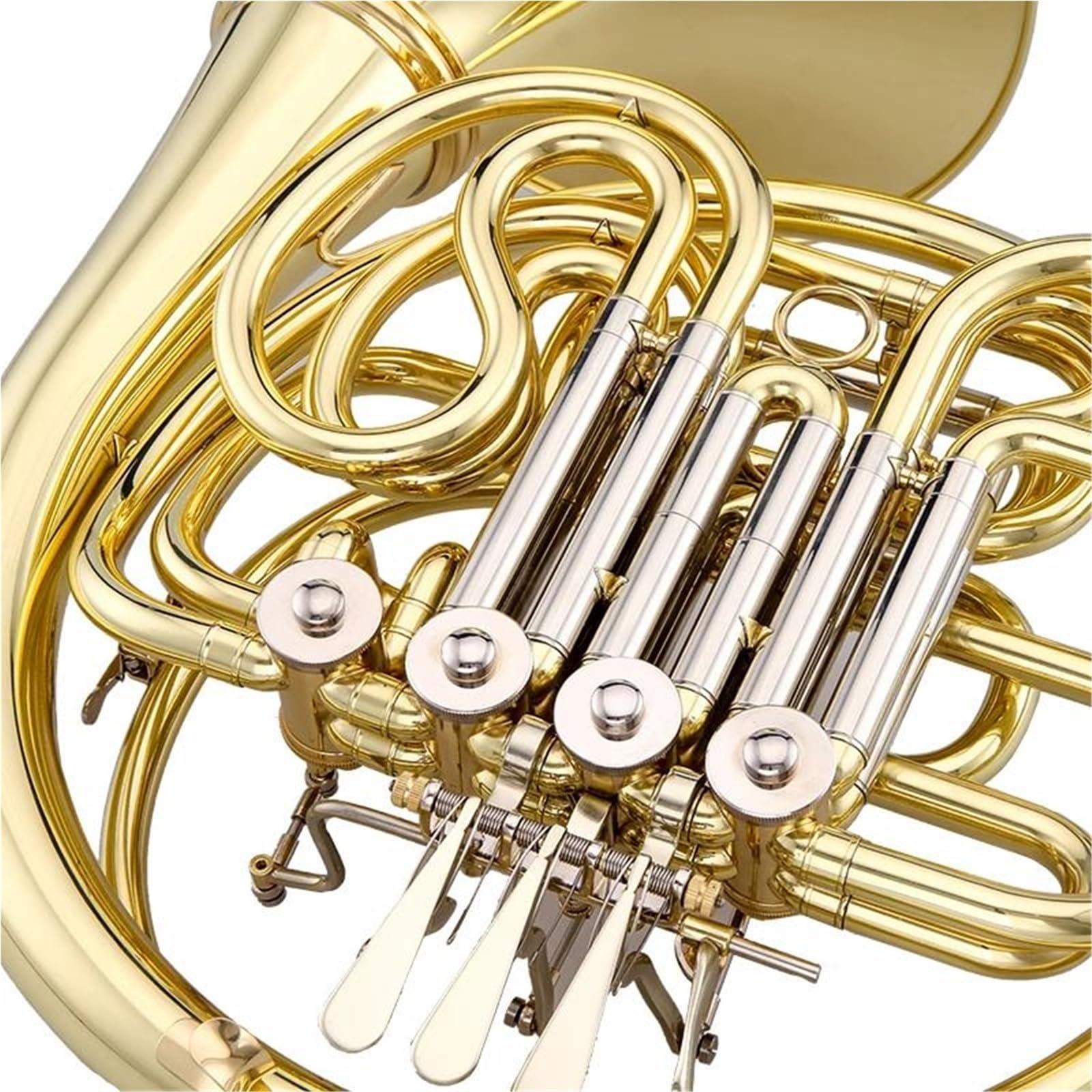 Corno Francese Strumento Musicale Corno Francese Doppio Professionale In Ottone Giallo Aspetto Meraviglioso