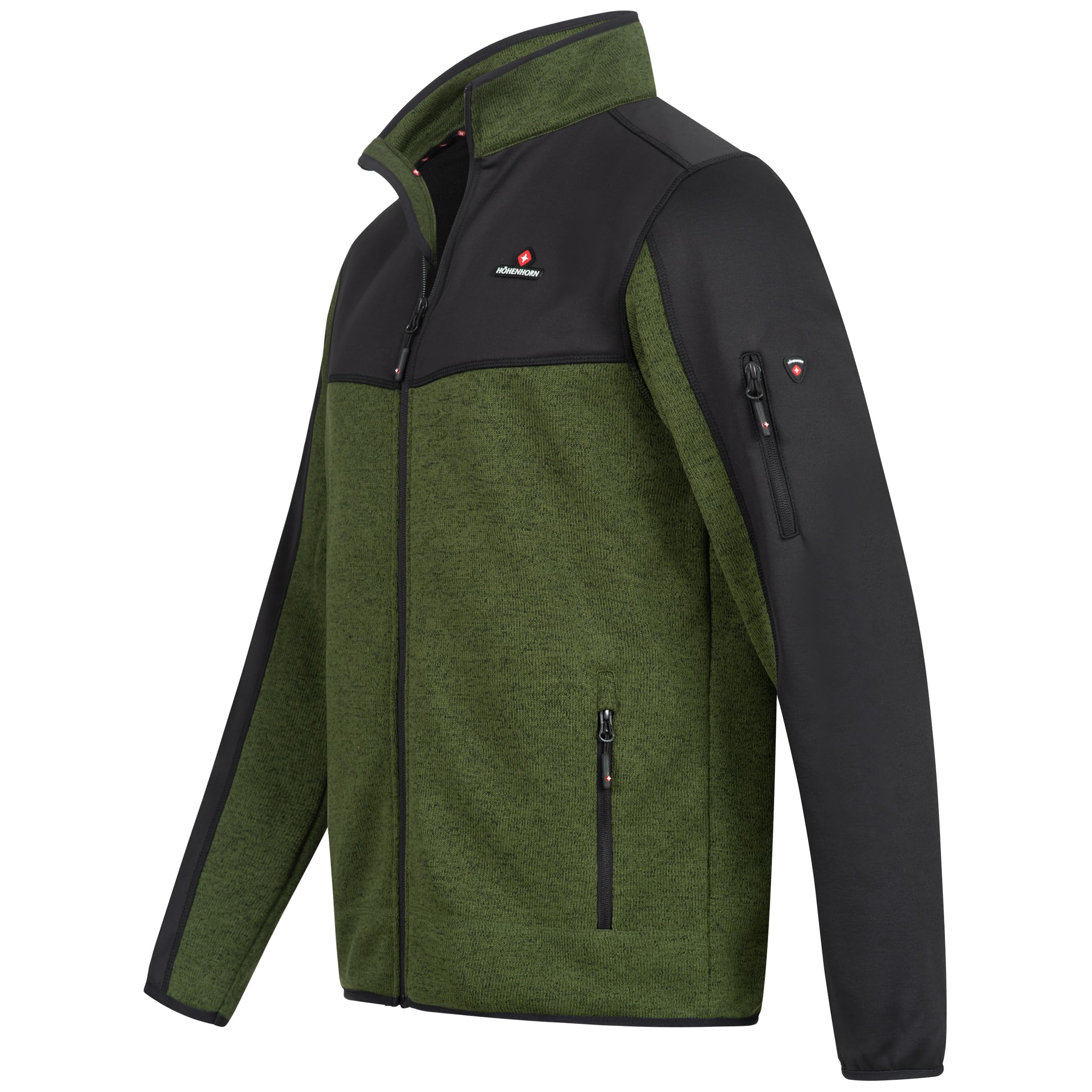 Höhenhorn Naurun Veste polaire hybride en tricot softshell pour homme