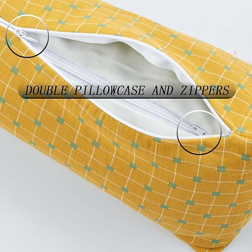 Miniatura 5 de Almohada de trigo sarraceno, almohada orgánica de trigo sarraceno, almohada cervical lumbar, almohada redonda terapéutica para personas que duermen