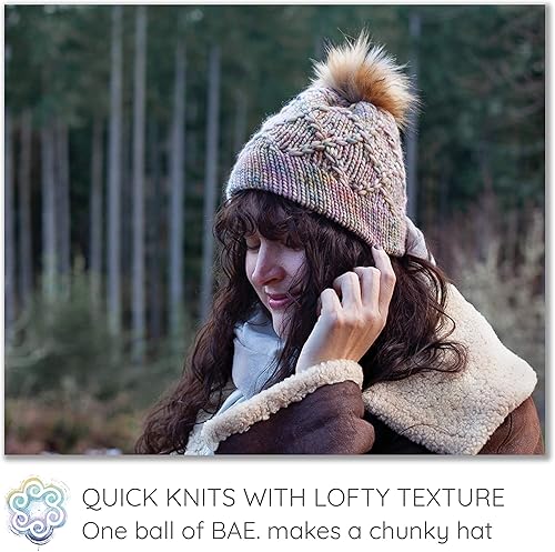 Miniatura 6 de BAE by Living Dreams - Ovillo de lana tierno, fuerte y súper suave para los tejidos de invierno junto a la piel. Hilo de lana merino 100% extrafino,