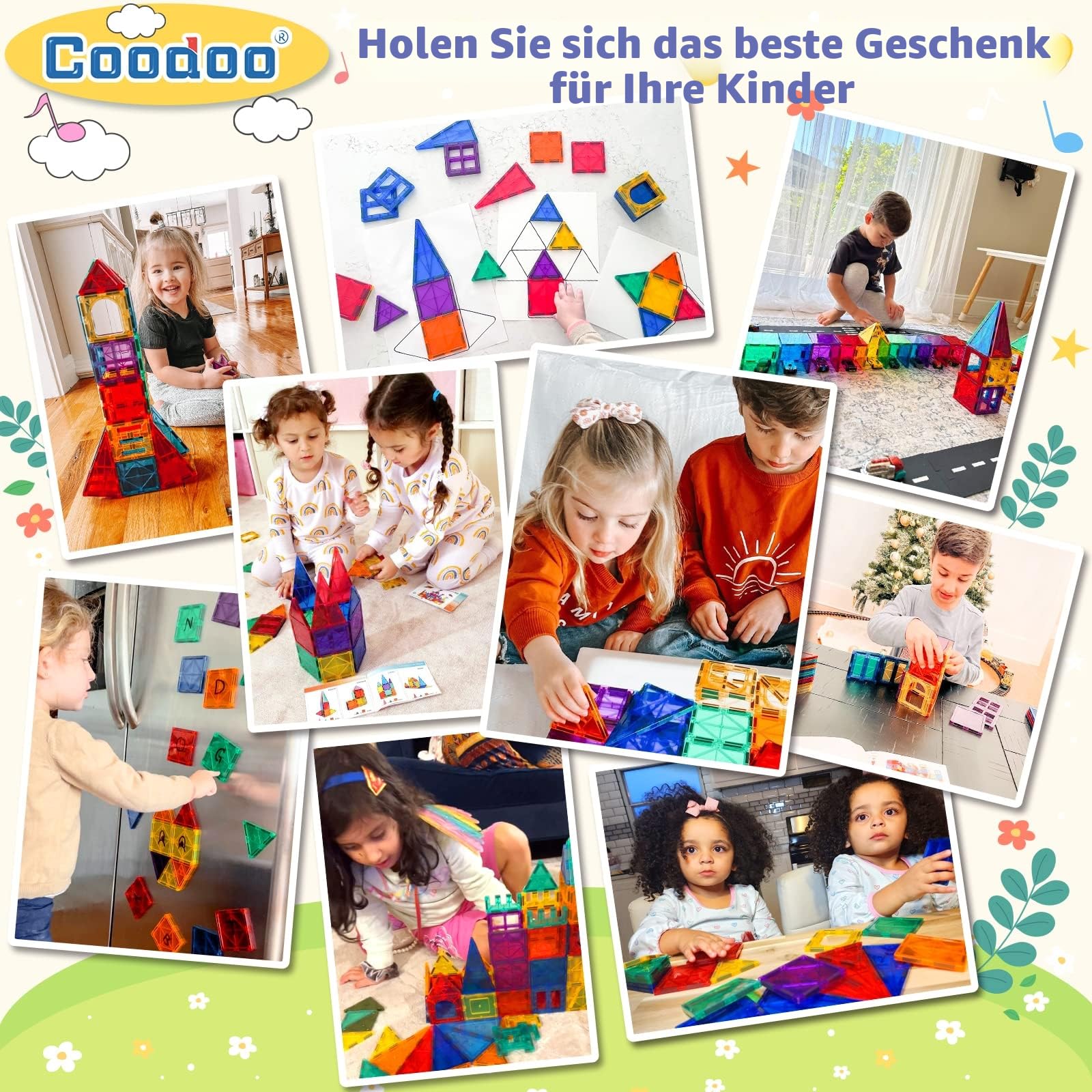 60magnetische Bausteine,Kinderspielzeug,STEM-Magnetblöcke,sensorisches Spielzeug, Kinderspiele, Magnet-Bauspielzeug für 3+ Jahre alte Jungen und Mädchen,Vorschul-, Kindergarten- und Kleinkindspielzeug