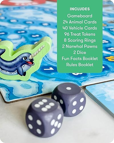 Miniatura 4 de SimplyFun Arctic Riders - Juegos educativos y divertidos de matemáticas para niños - Practica tus habilidades de suma y resta - 2 a 4 jugadores,