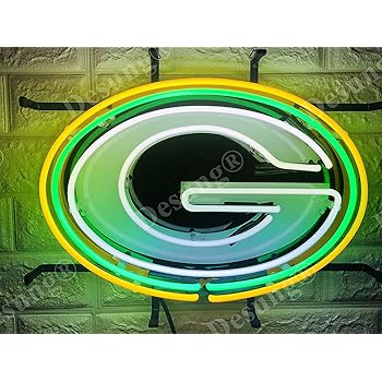 Desung 18 X14 Green Bay Sports Team Packer Neon Sign Light Multiplesizes Hd Vivid Printing Tech Handmade Man Cave Beer Bar Pub Lamp Vd13 Amazon Com