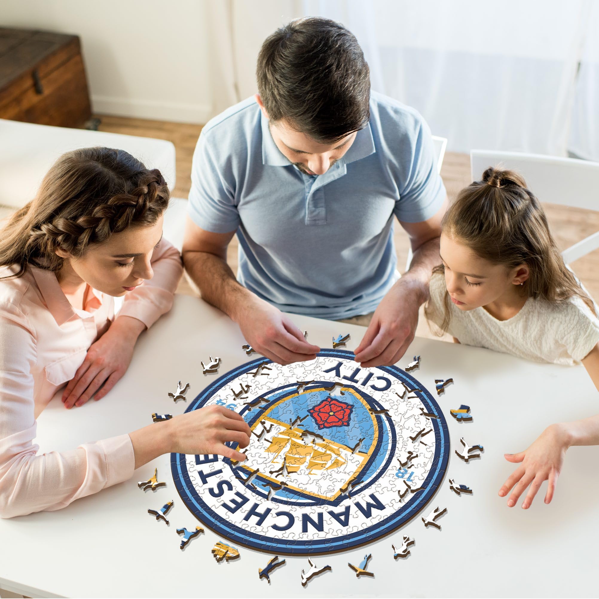 Iconic Puzzles Drewniane puzzle unisex-dorośli, wielokolorowe, średnie
