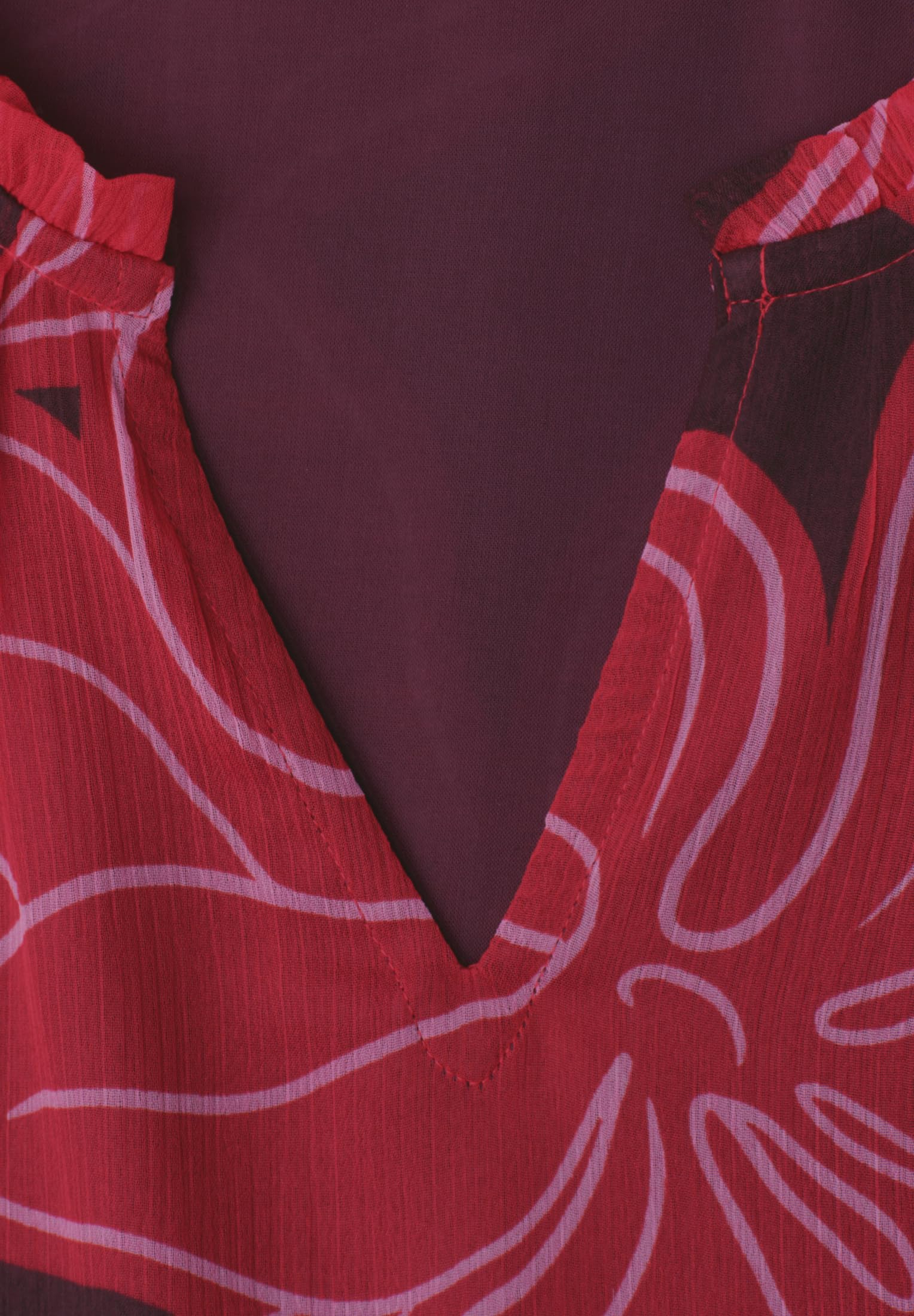 Street One Maxi-Kleid aus Chiffon mit Print