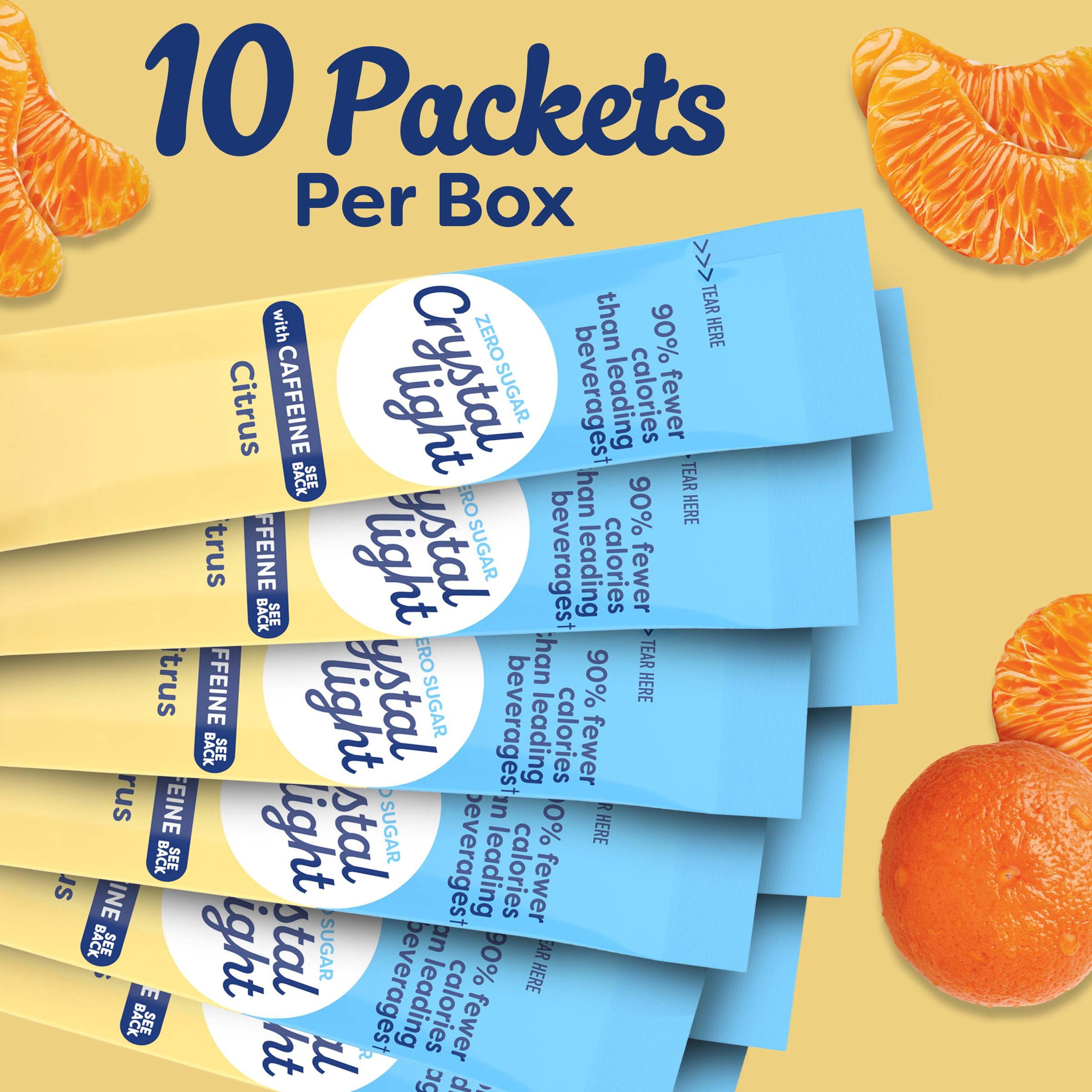 Amazon.com : Crystal Light On The Go Citrus Caffeine, 10 Packets