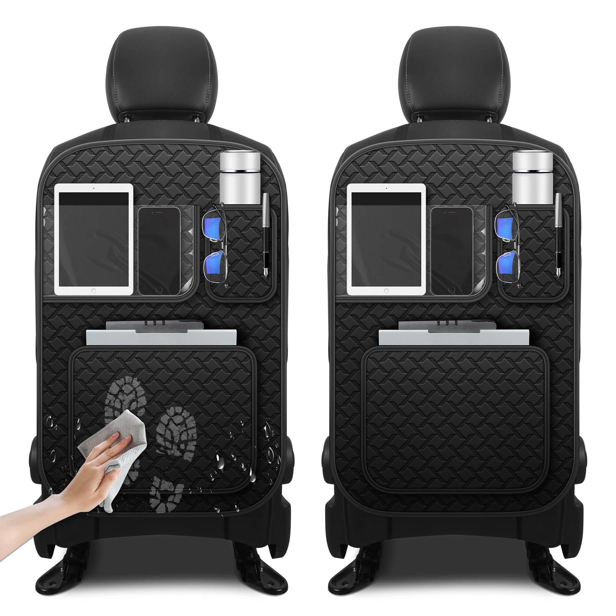 Car Kick Mats Back Seat Protector for Toyota RAV4 2 Pack