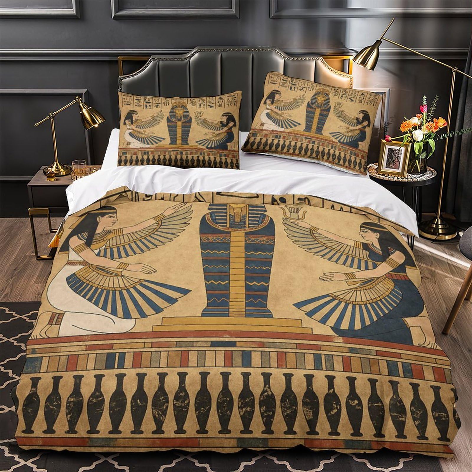 Housse de couette drapeau américain hypoallergénique et douce